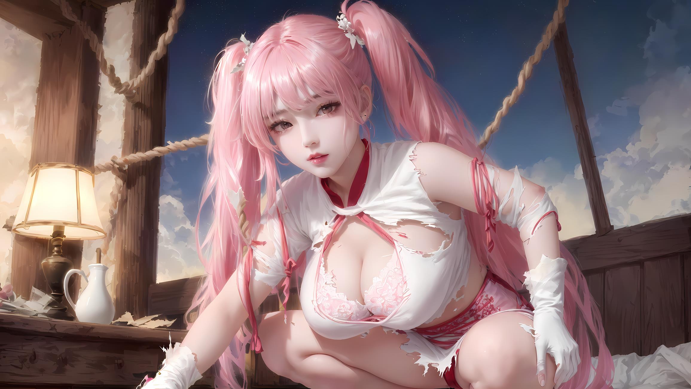 AI绘画 409 粉色妹[125P/317MB]插图1