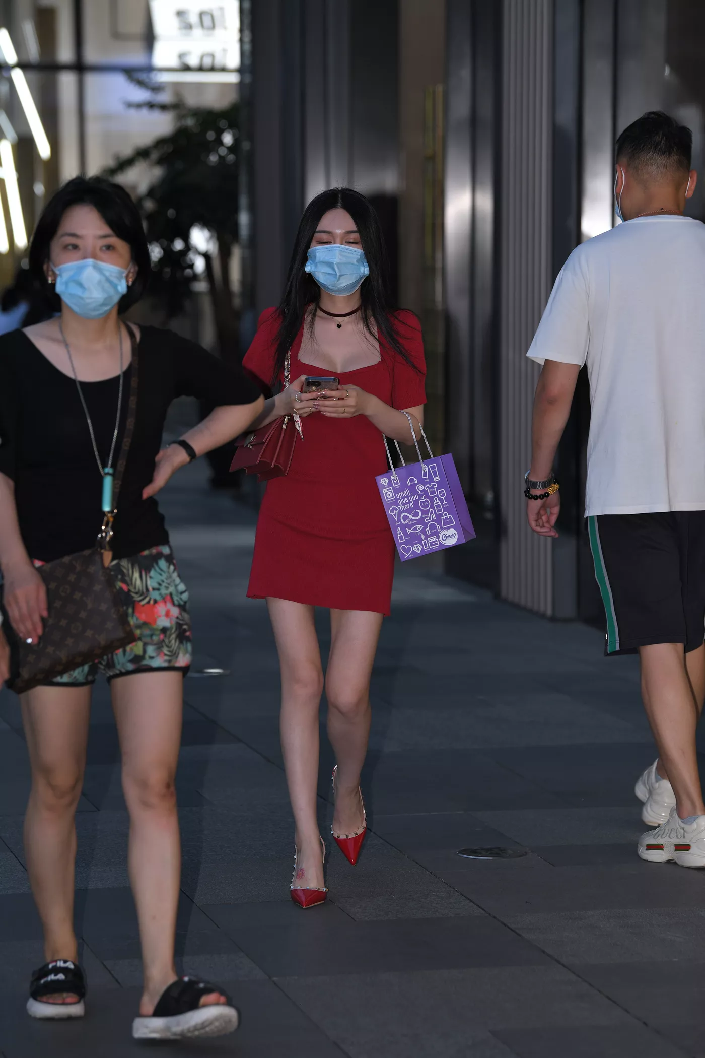 精选街拍作品 NO.4604 亮眼的红色连衣裙[136P/346MB]插图