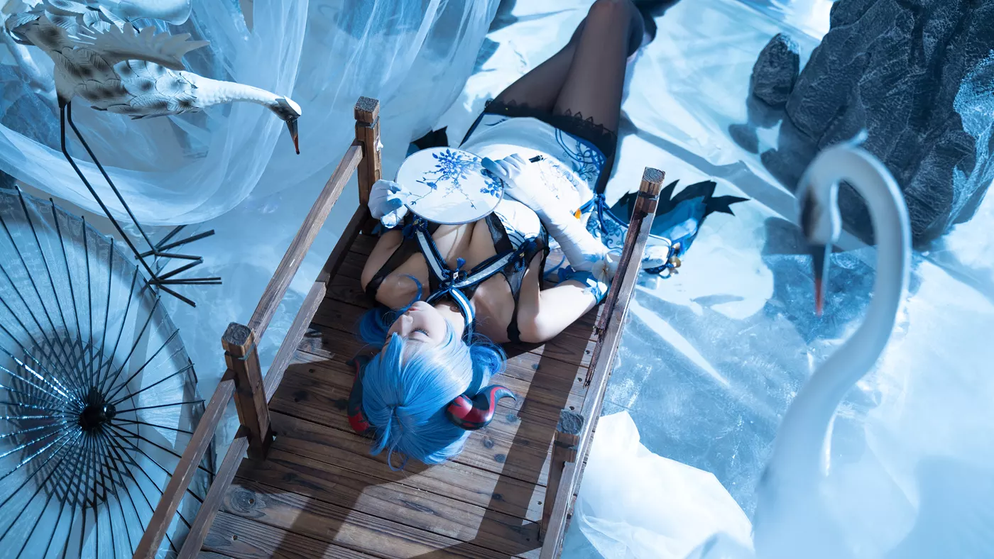 Seya-狮砸 – 甘雨青花瓷[12P/138MB]插图