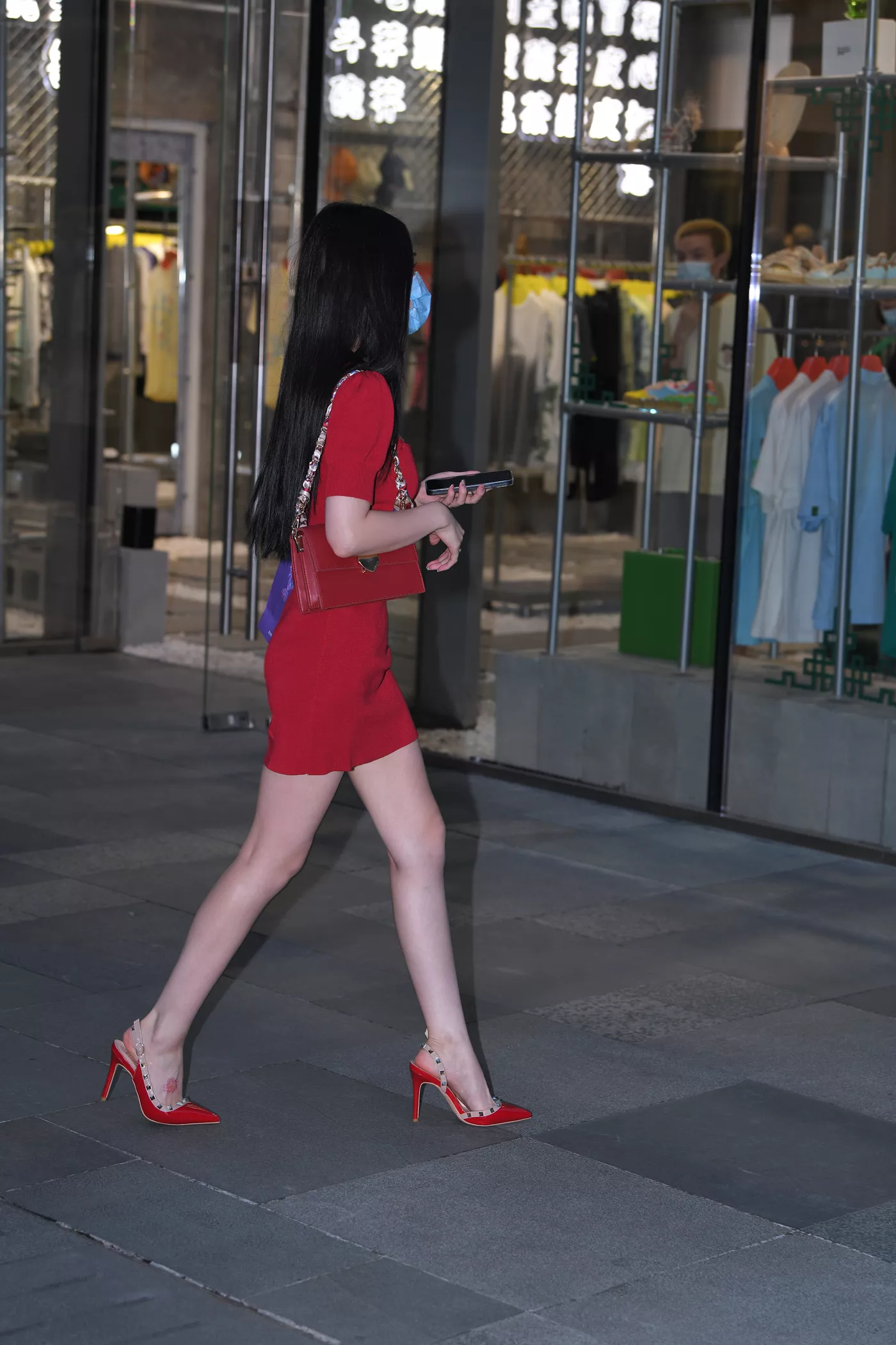 精选街拍作品 NO.4604 亮眼的红色连衣裙[136P/346MB]插图1