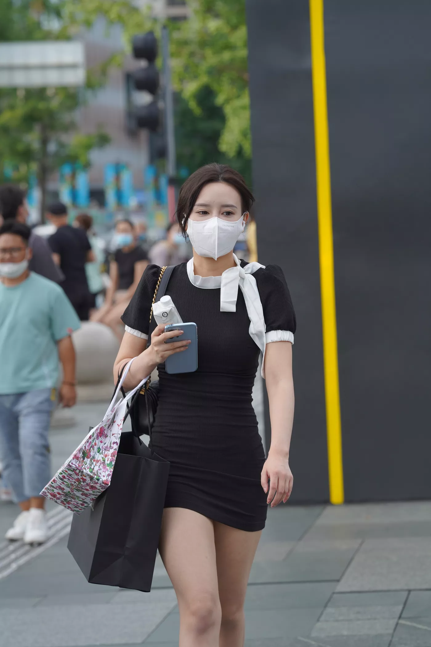 精选街拍作品 NO.4635 简约黑色修身裙[175P/396MB]插图2