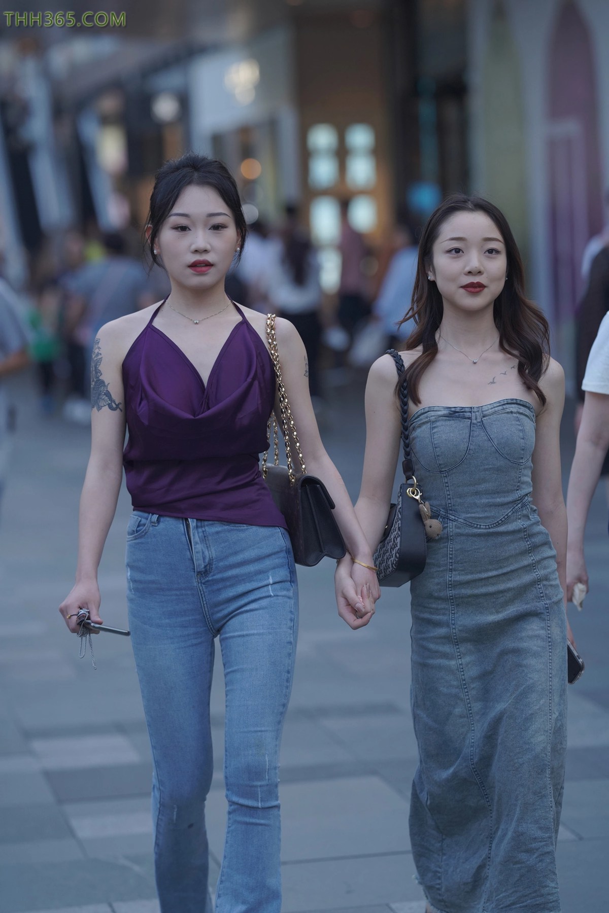 精选街拍作品 NO.4504 高挑喇叭牛仔裤[133P/342MB]插图2