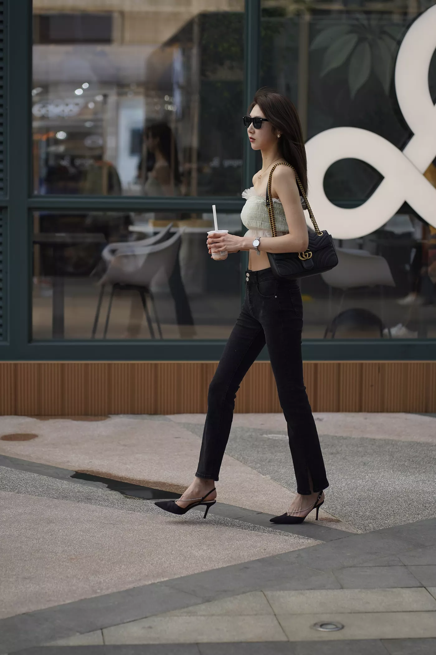 精选街拍作品 NO.4539 黑色紧牛美腿凉高香肩[198P/209MB]插图2