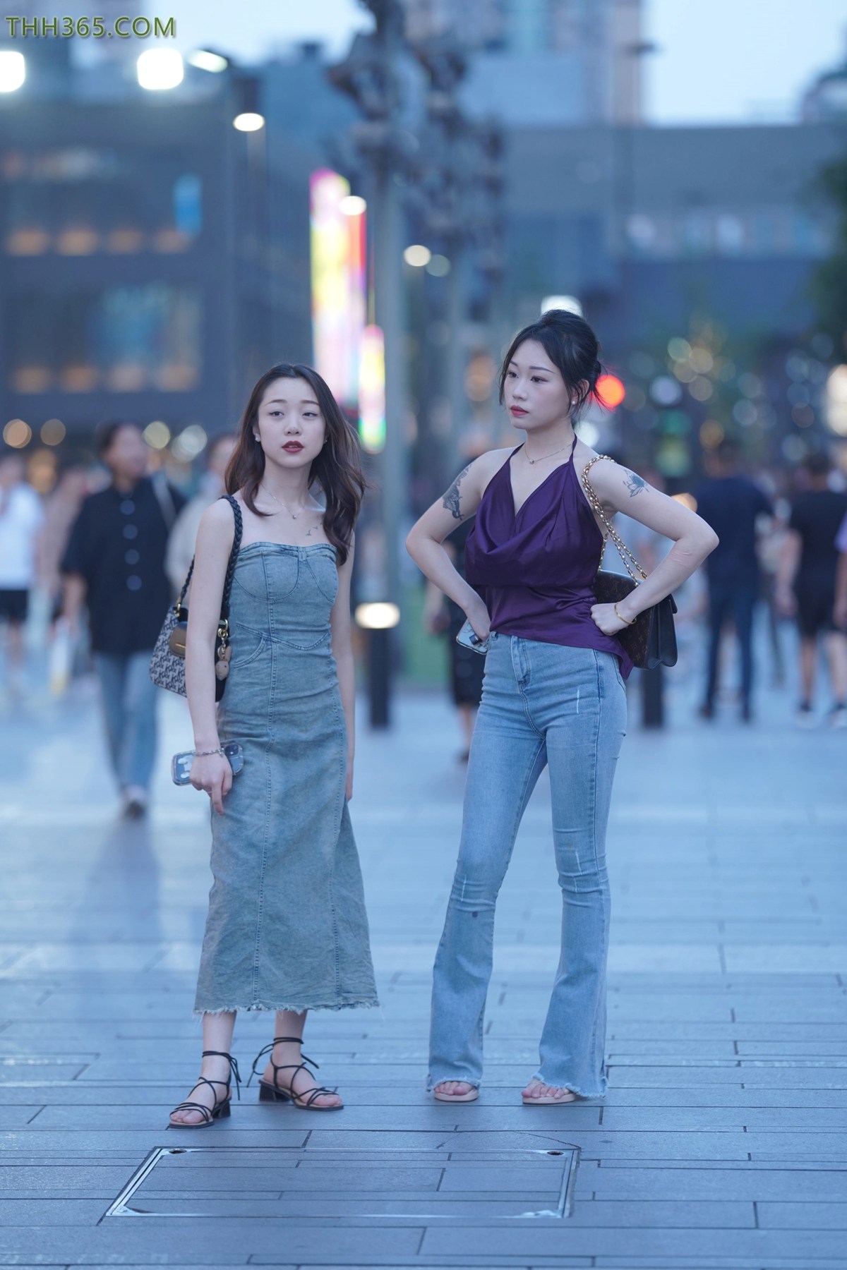 精选街拍作品 NO.4504 高挑喇叭牛仔裤[133P/342MB]插图3