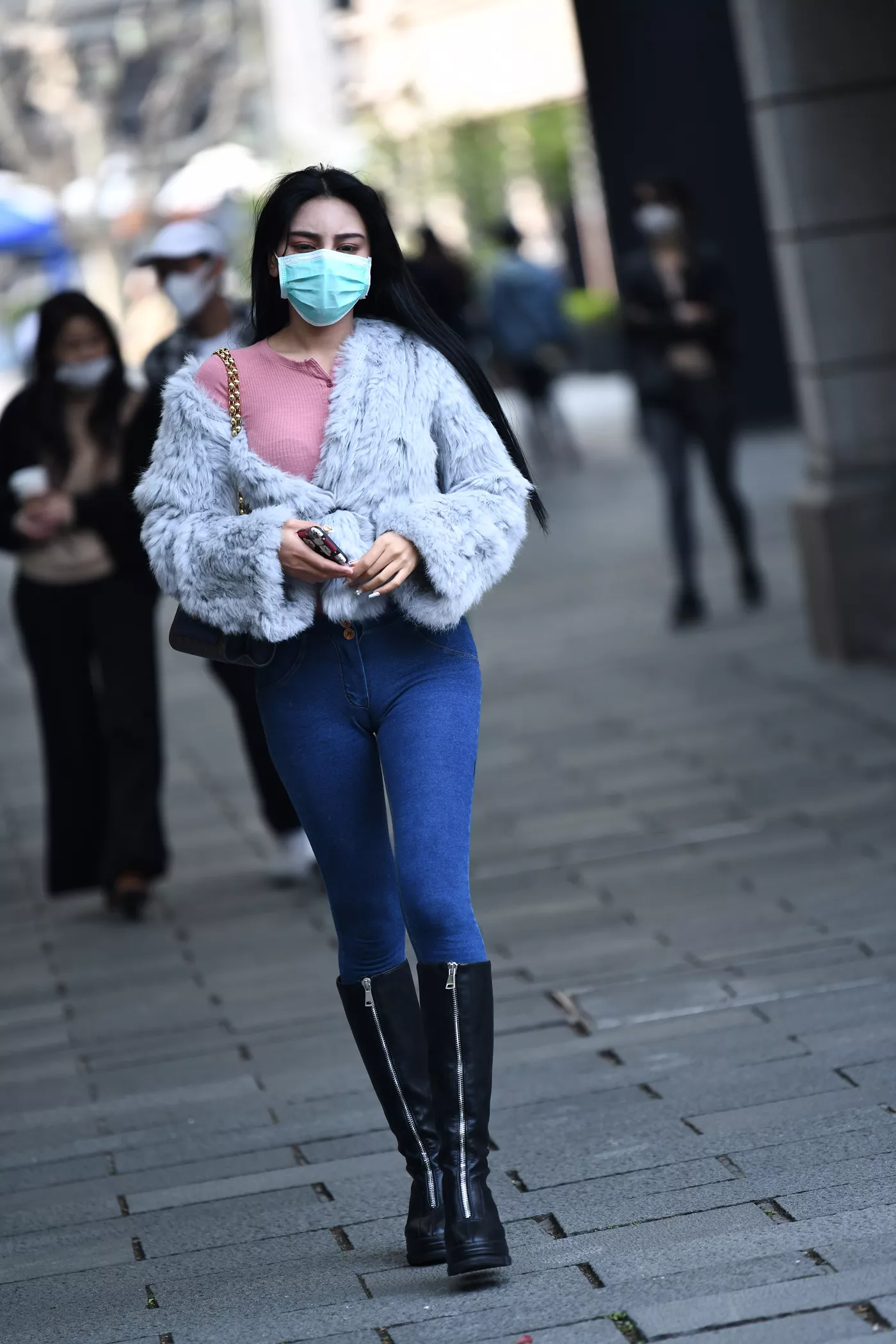 精选街拍作品 NO.4688 长靴牛仔搭配[124P/303MB]插图