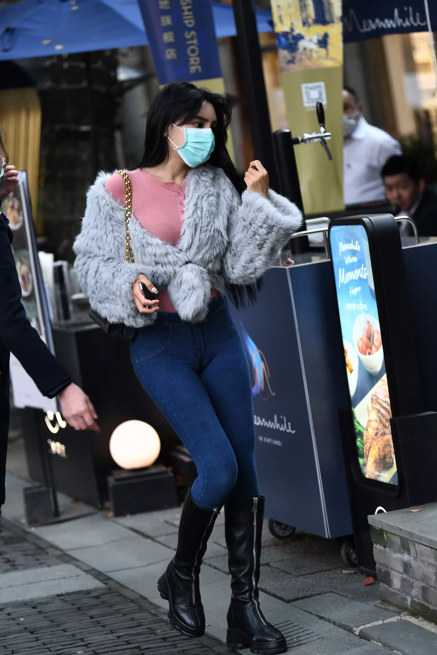 精选街拍作品 NO.4688 长靴牛仔搭配[124P/303MB]插图1