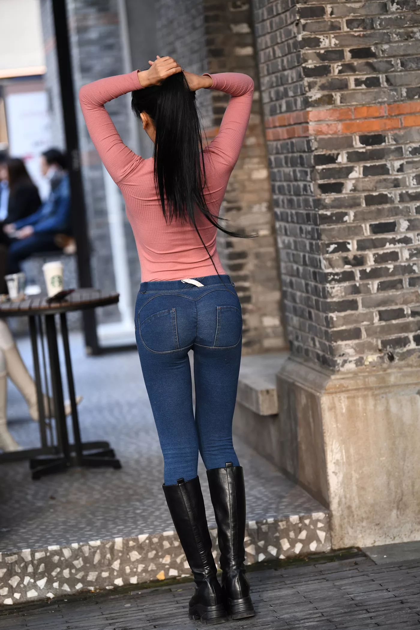 精选街拍作品 NO.4688 长靴牛仔搭配[124P/303MB]插图2