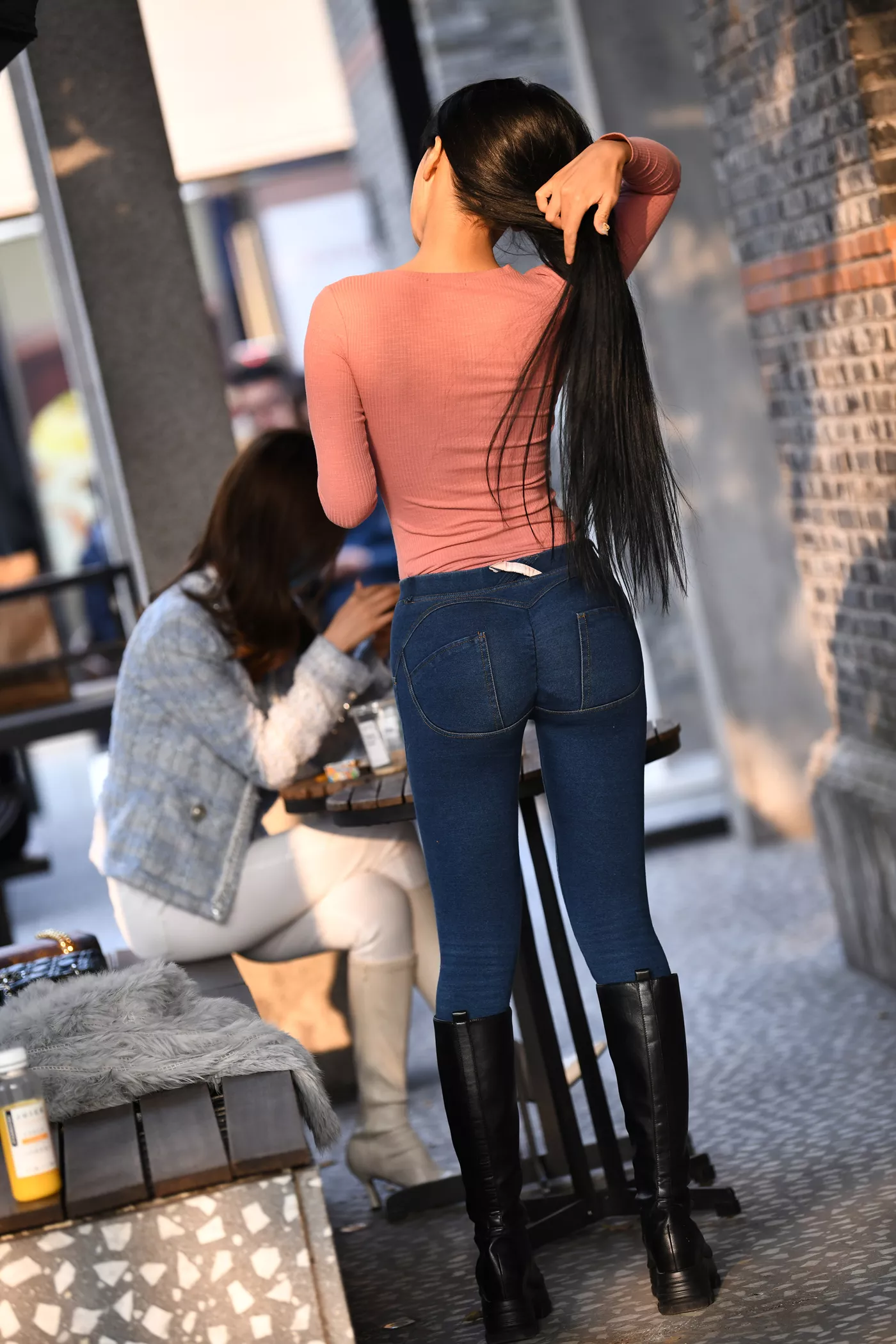 精选街拍作品 NO.4688 长靴牛仔搭配[124P/303MB]插图3