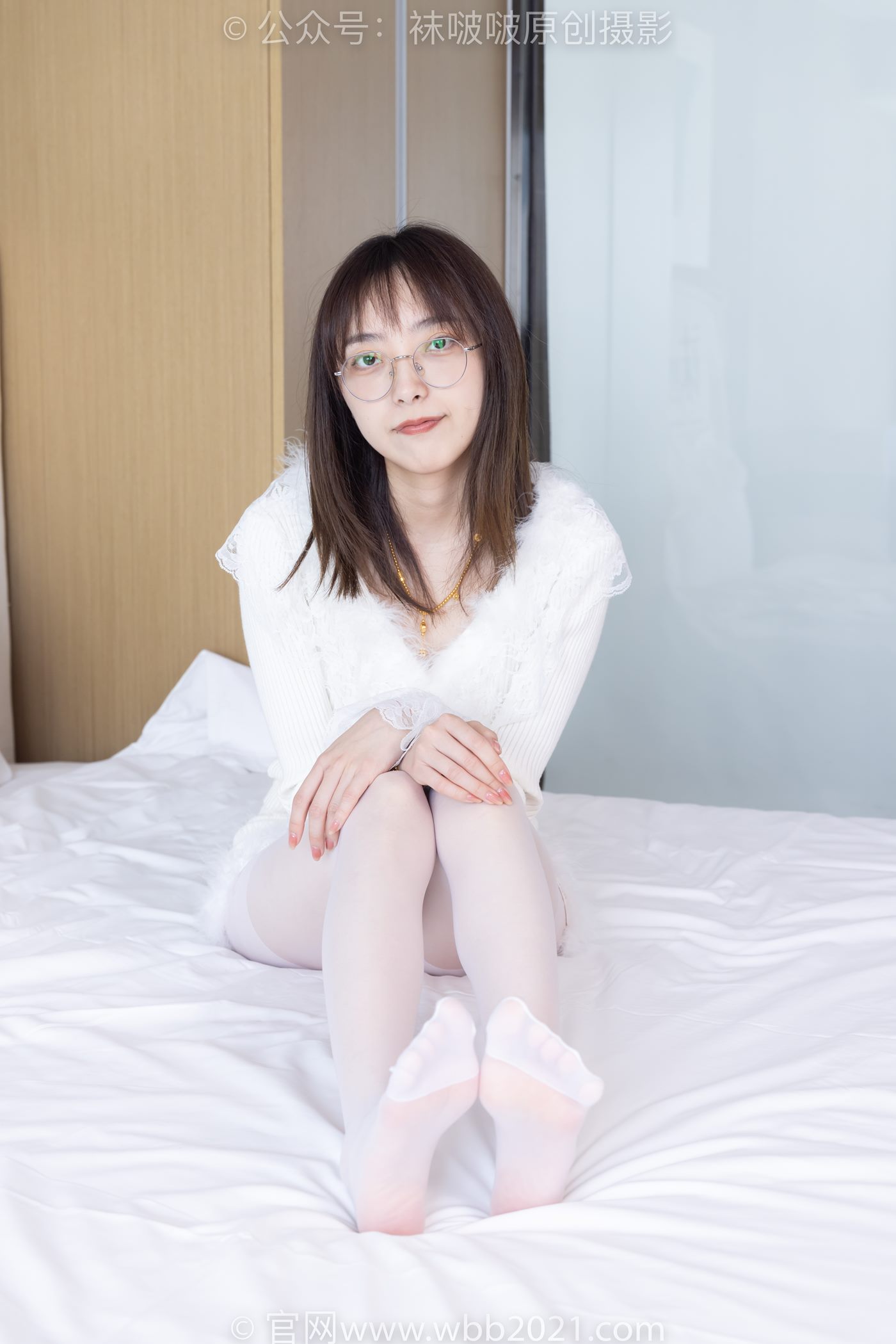 [BoBoSocks袜啵啵]NO.490 稚予 皮鞋、薄白丝[161P/1V/6.08GB]插图5