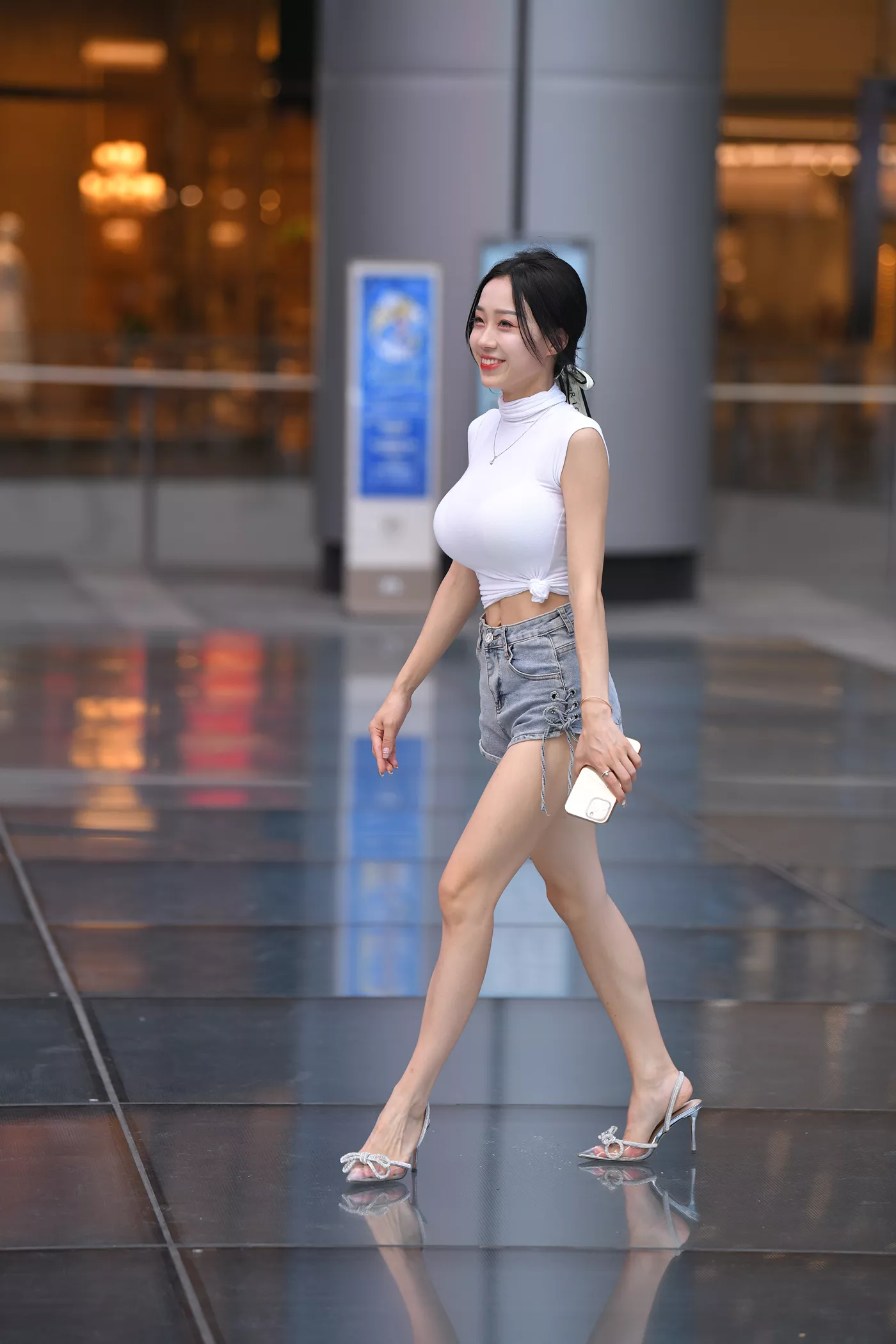 精选街拍作品 NO.4670 牛仔短裤姓感镁钕[159P/490MB]插图3