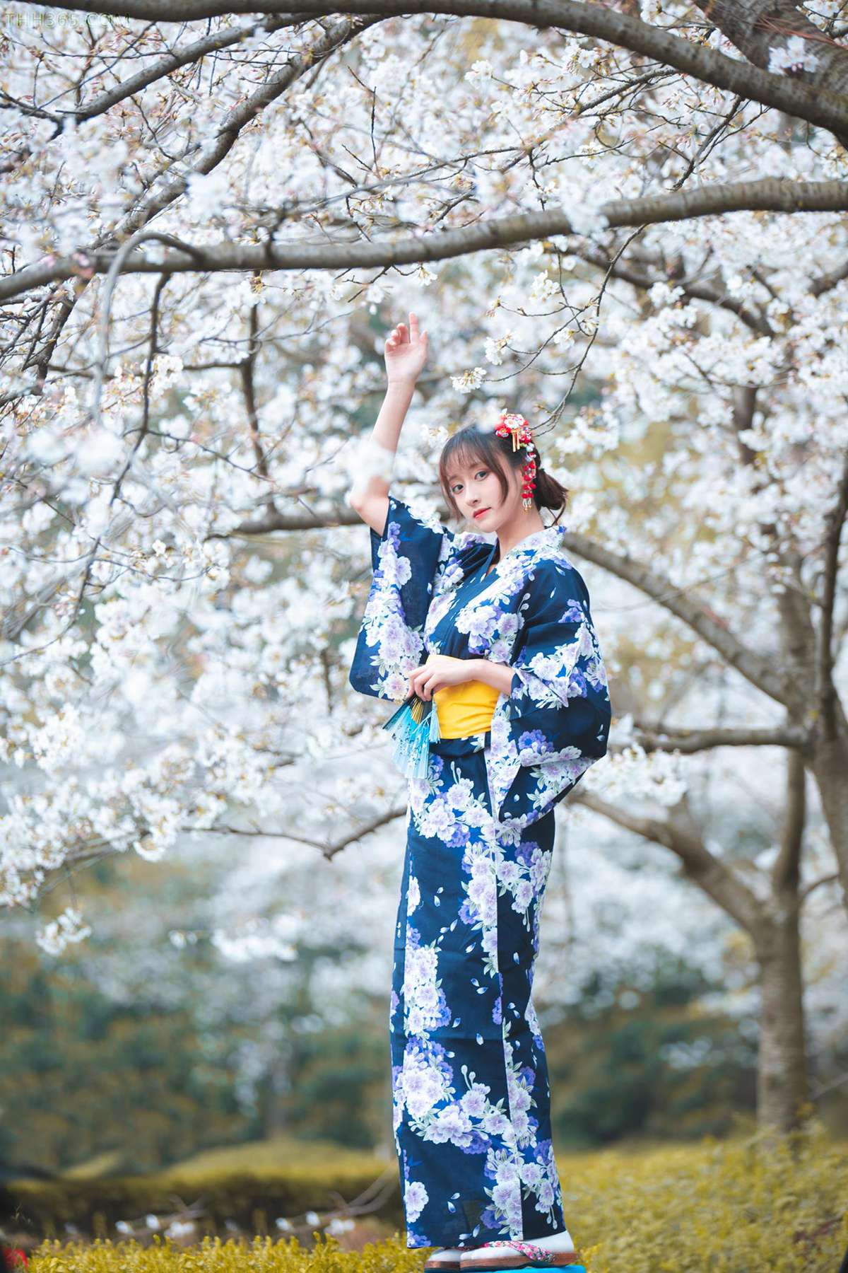 冬马路纱 – 樱园浴衣[9P/133MB]插图1