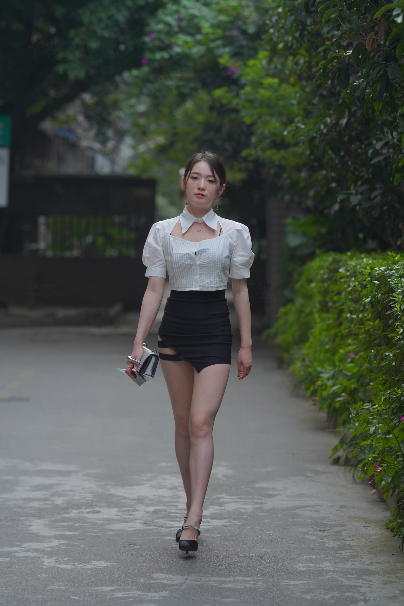 精选街拍作品 NO.5008 黑白搭配魅力短裙[589P/1.23GB]插图
