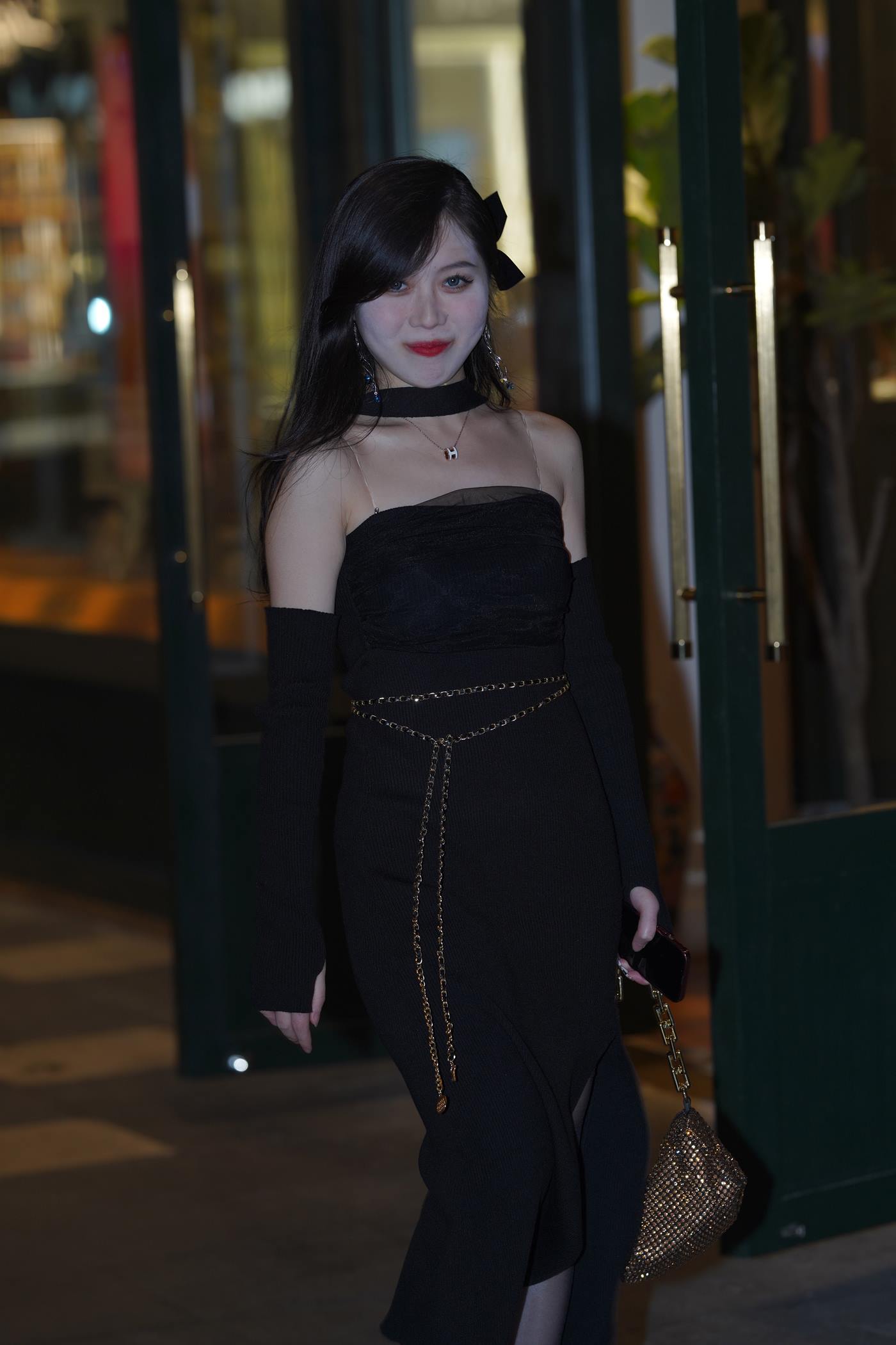 精选街拍作品 NO.5072 复古黑色长裙[190P/591MB]插图3