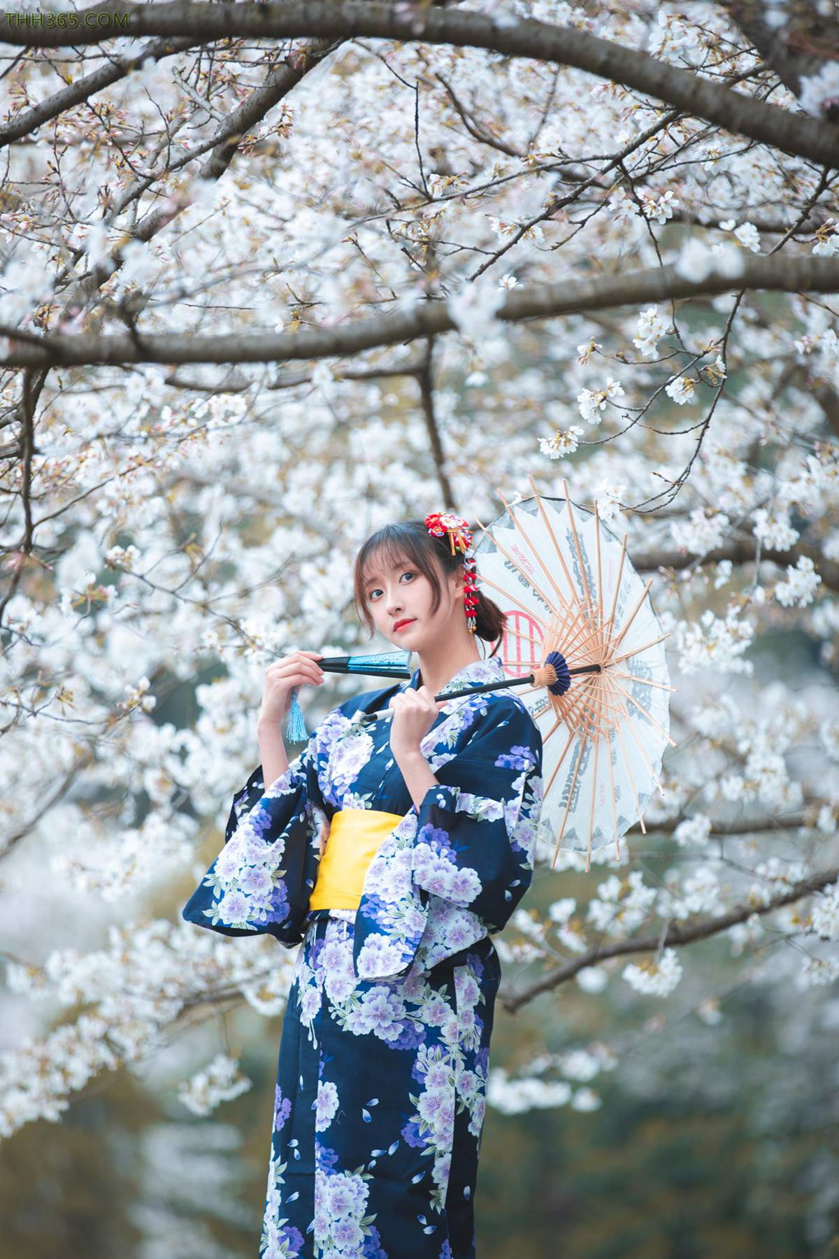 冬马路纱 – 樱园浴衣[9P/133MB]插图