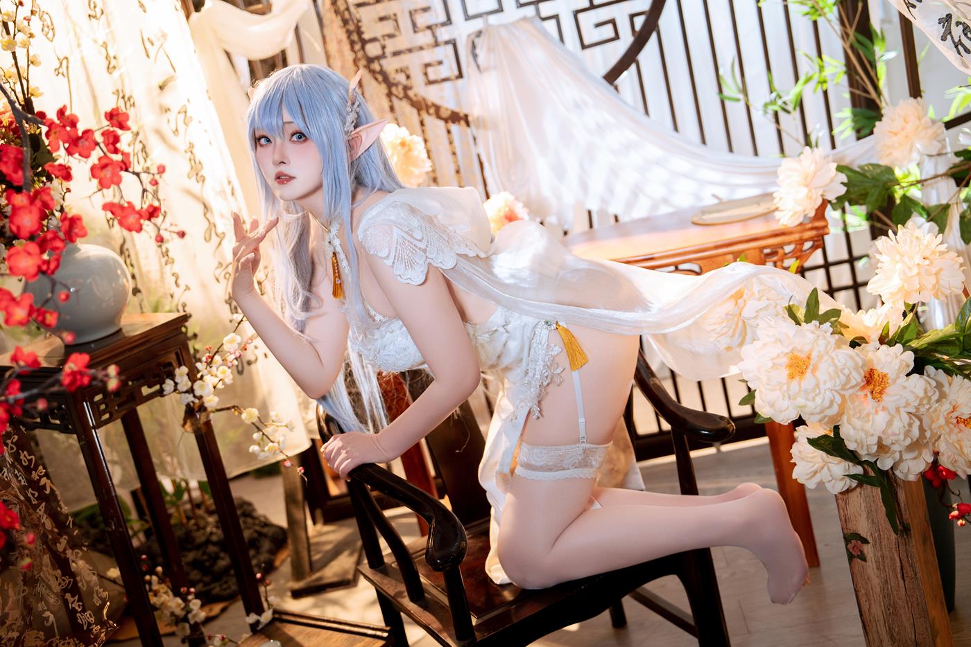 Natsuko夏夏子 – 碧蓝航线 阿尔比恩旗袍[52P/452MB]插图3