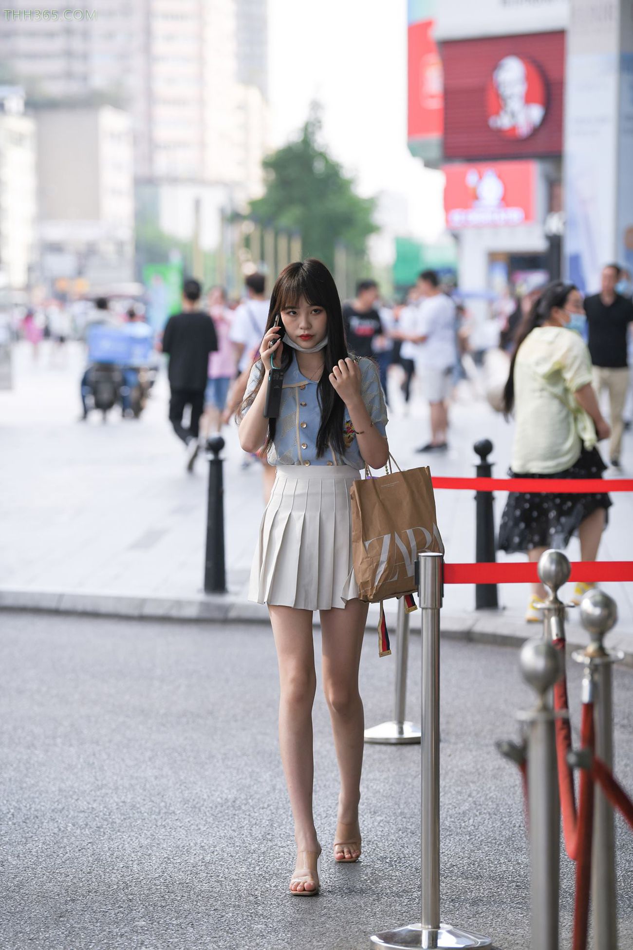 精选街拍作品 NO.4928 魅力白色百褶裙[78P/171MB]插图1