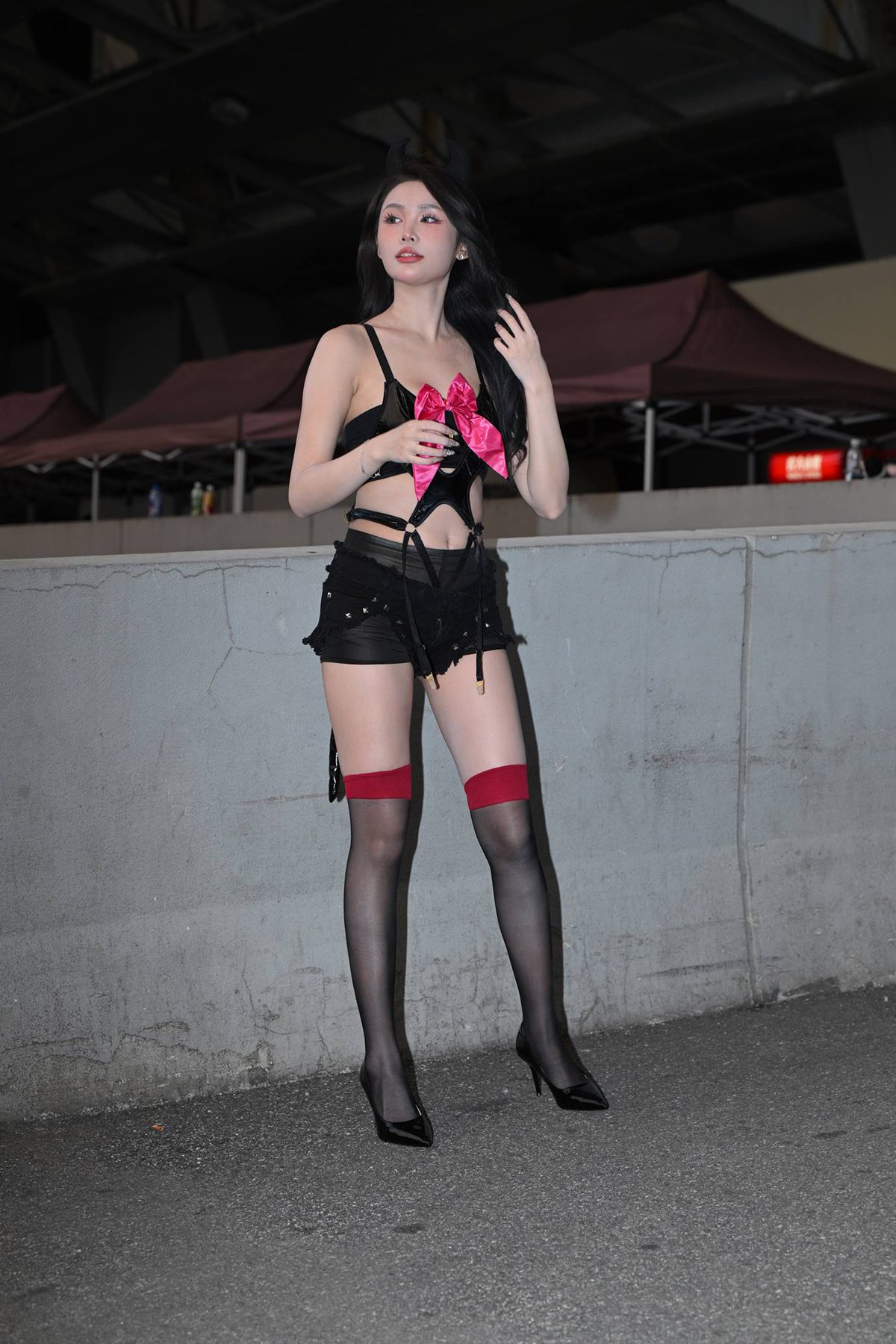 精选街拍作品 NO.5191 魅惑黑色短裤[72P/191MB]插图