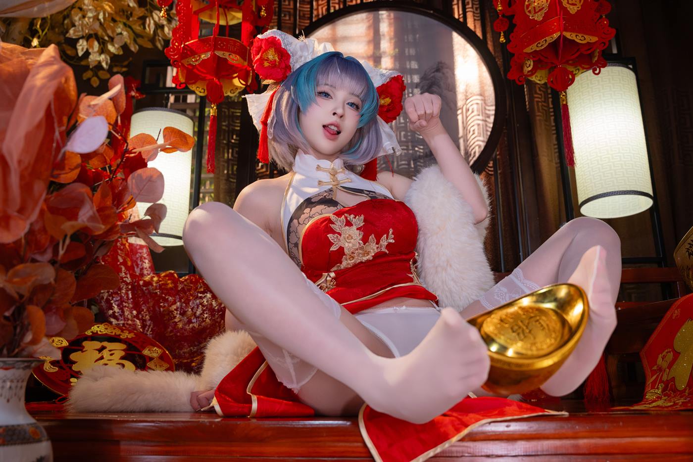 清水由乃 – 柴郡新春旗袍[71P/1V/2.41GB]插图3