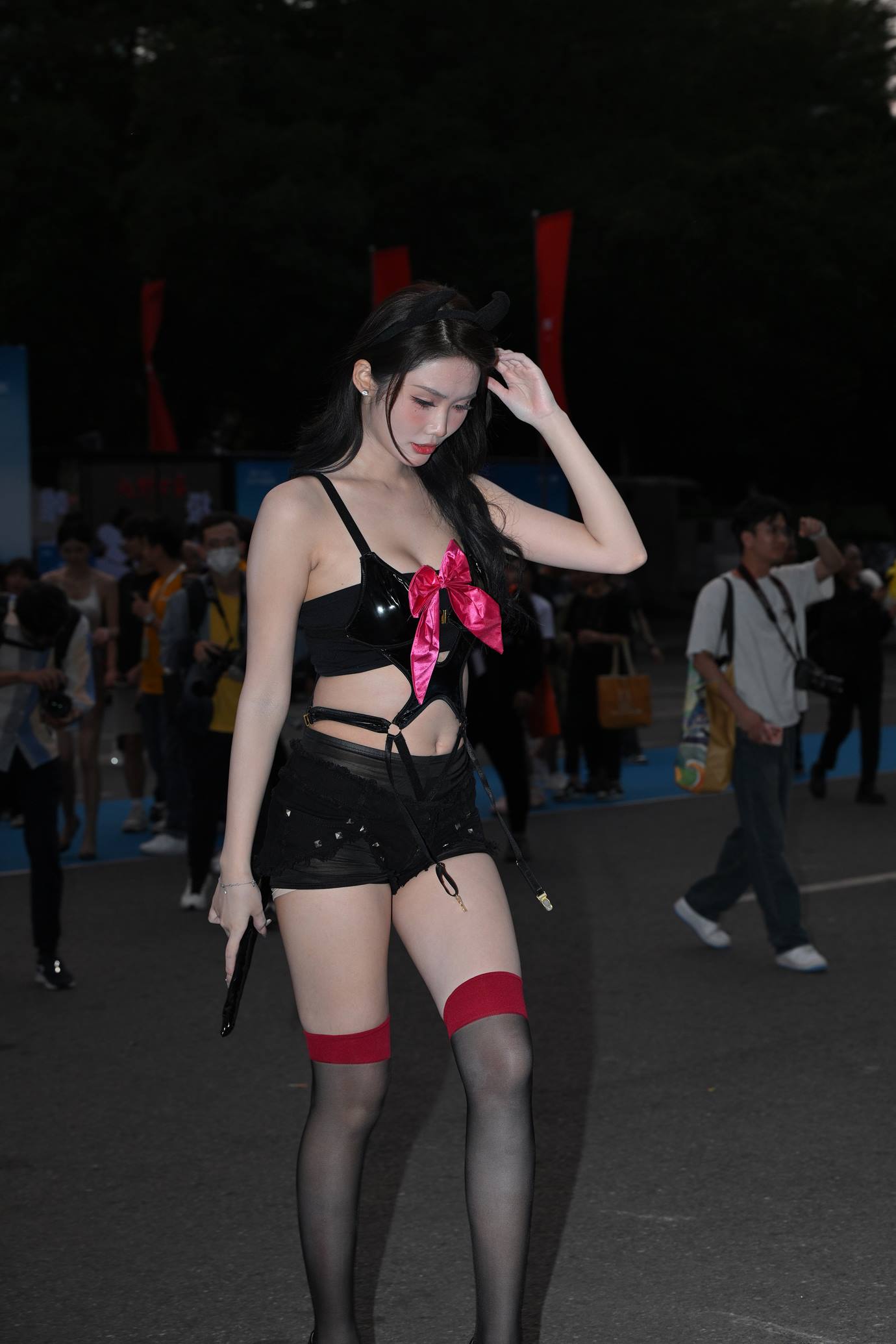 精选街拍作品 NO.5191 魅惑黑色短裤[72P/191MB]插图2