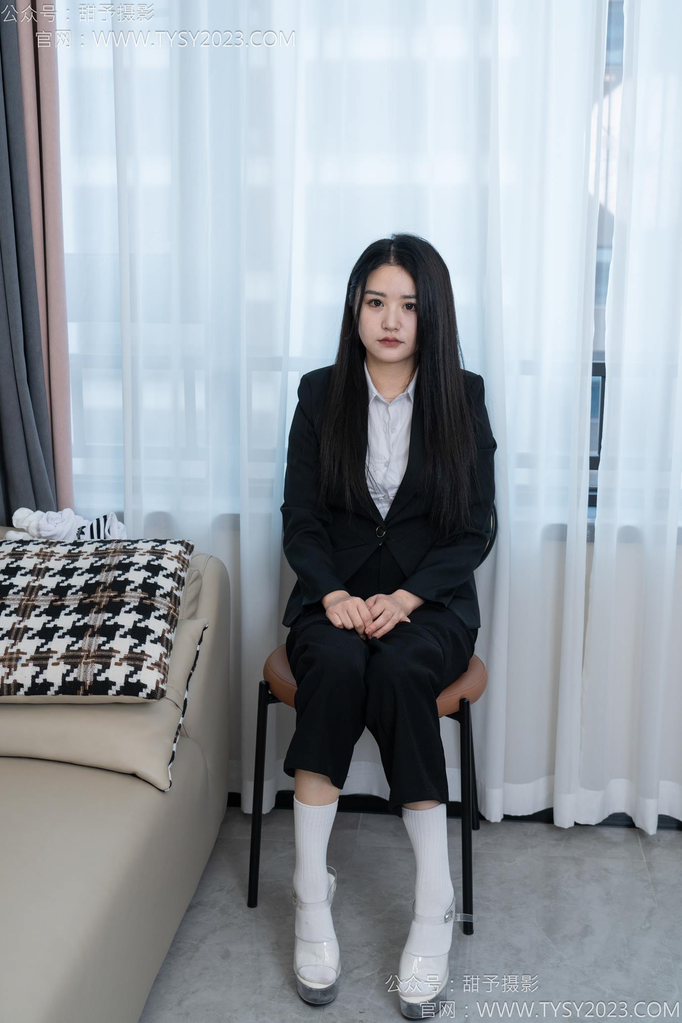 甜予摄影 NO.147 澜澜-凉鞋、高跟鞋、长腿袜、白棉袜[172P/2V/12.4GB]插图1