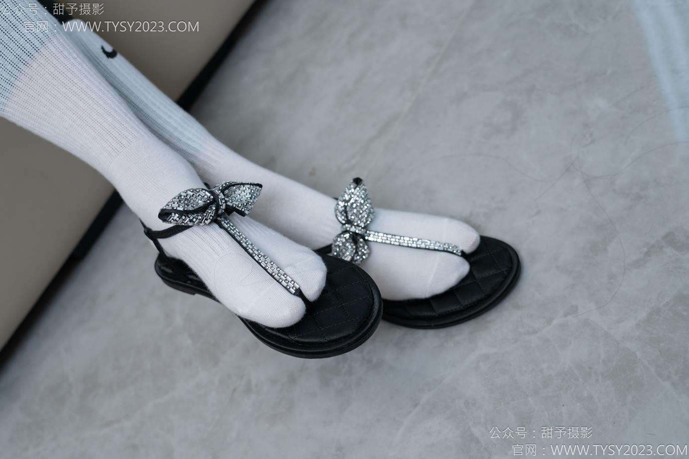 甜予摄影 NO.147 澜澜-凉鞋、高跟鞋、长腿袜、白棉袜[172P/2V/12.4GB]插图3