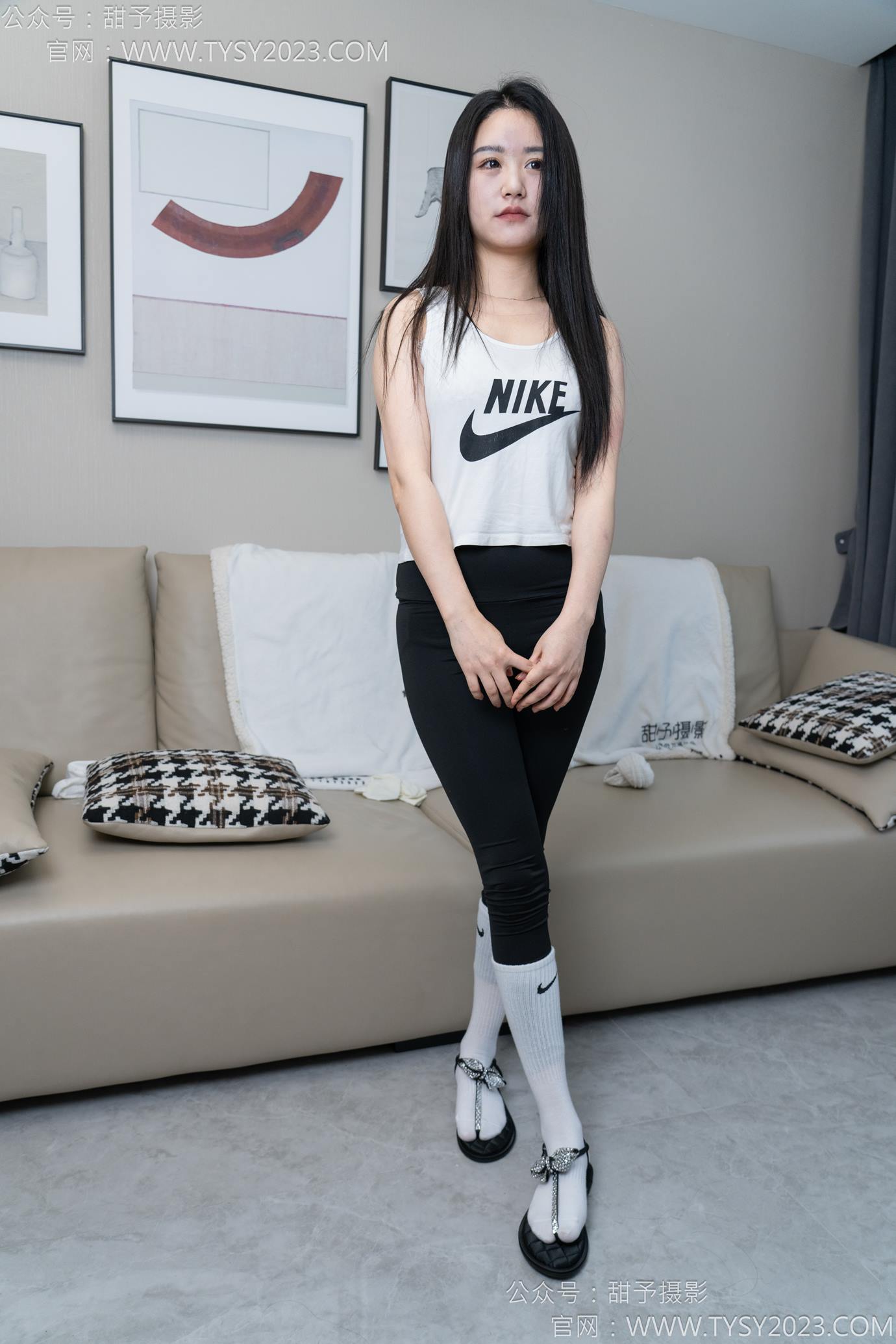 甜予摄影 NO.147 澜澜-凉鞋、高跟鞋、长腿袜、白棉袜[172P/2V/12.4GB]插图2