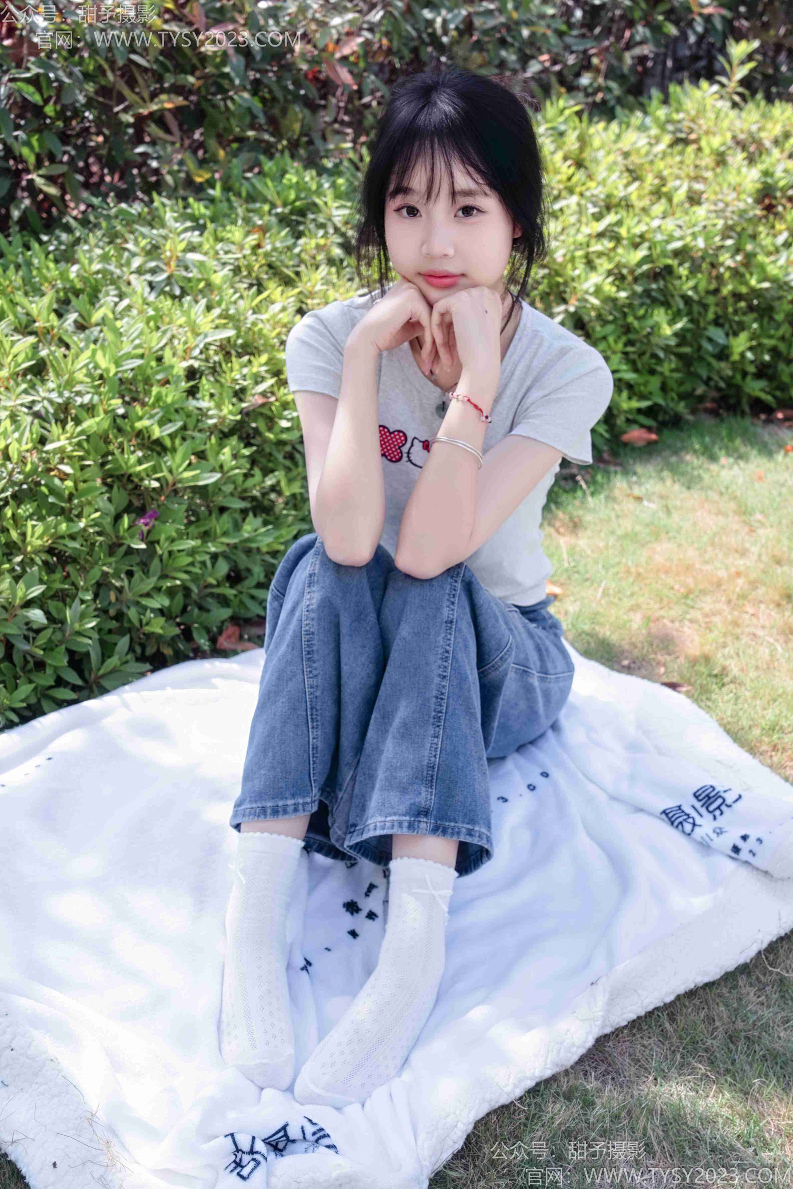 甜予摄影194期：小橙子-棉云踏青完整版[130P/2V/9.37G]插图7