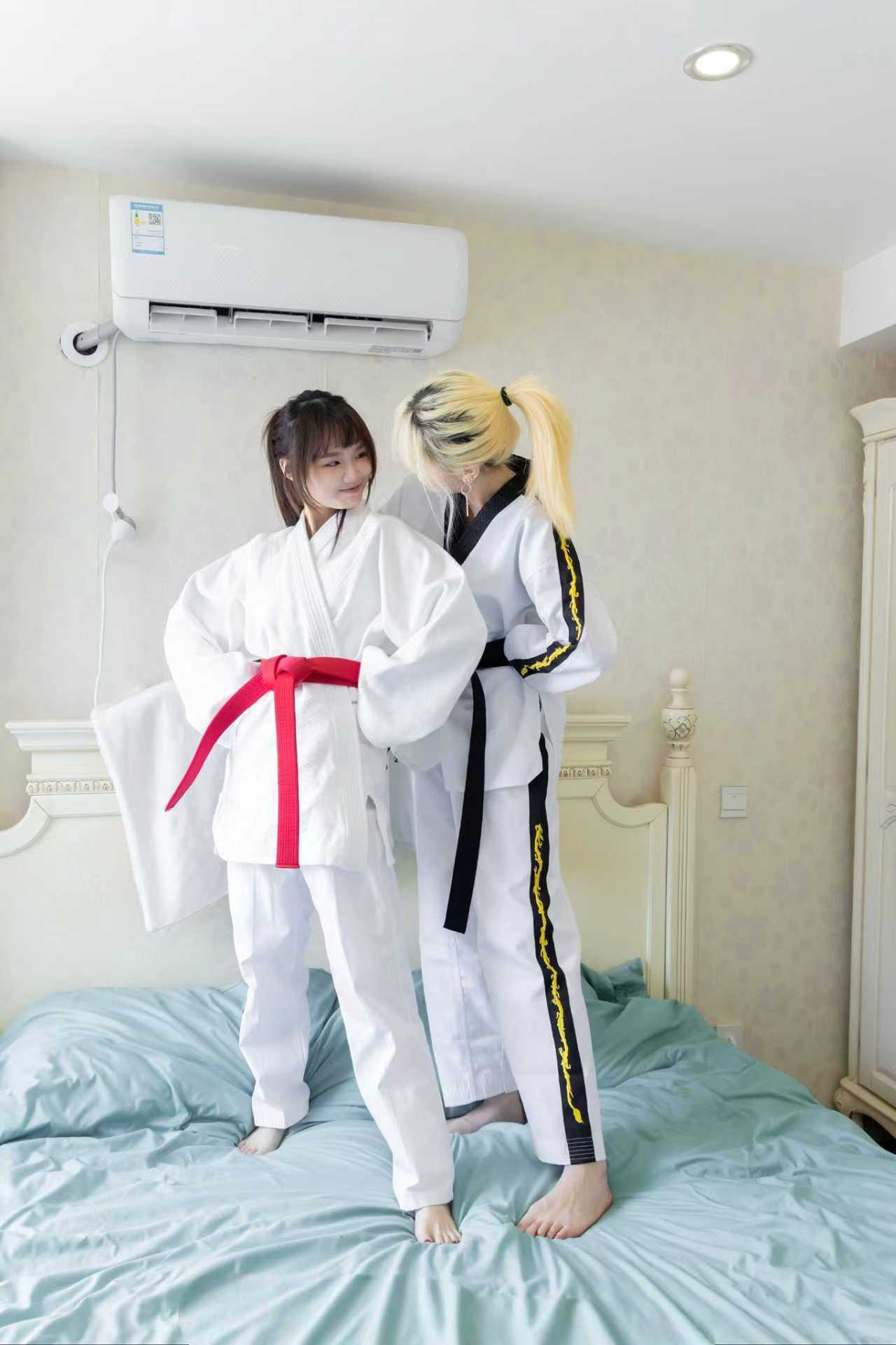 袜啵啵549期：小甜豆甜甜圈-运动鞋、帆布鞋、肉丝、棉袜、裸足、跆拳道打斗剧情[149P/1V/6.81GB]插图6