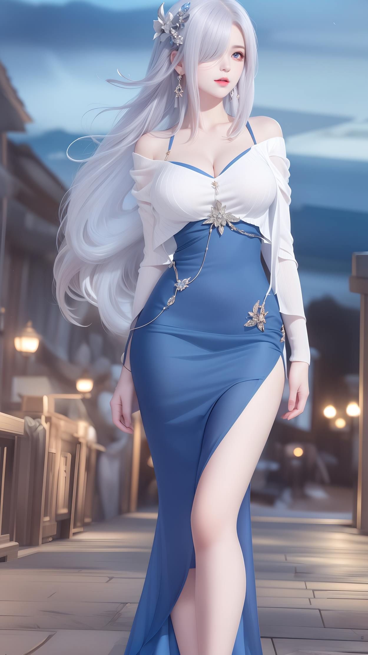 AI绘画 598 原神申鹤 姓感原服和泳衣[130P/467MB]插图