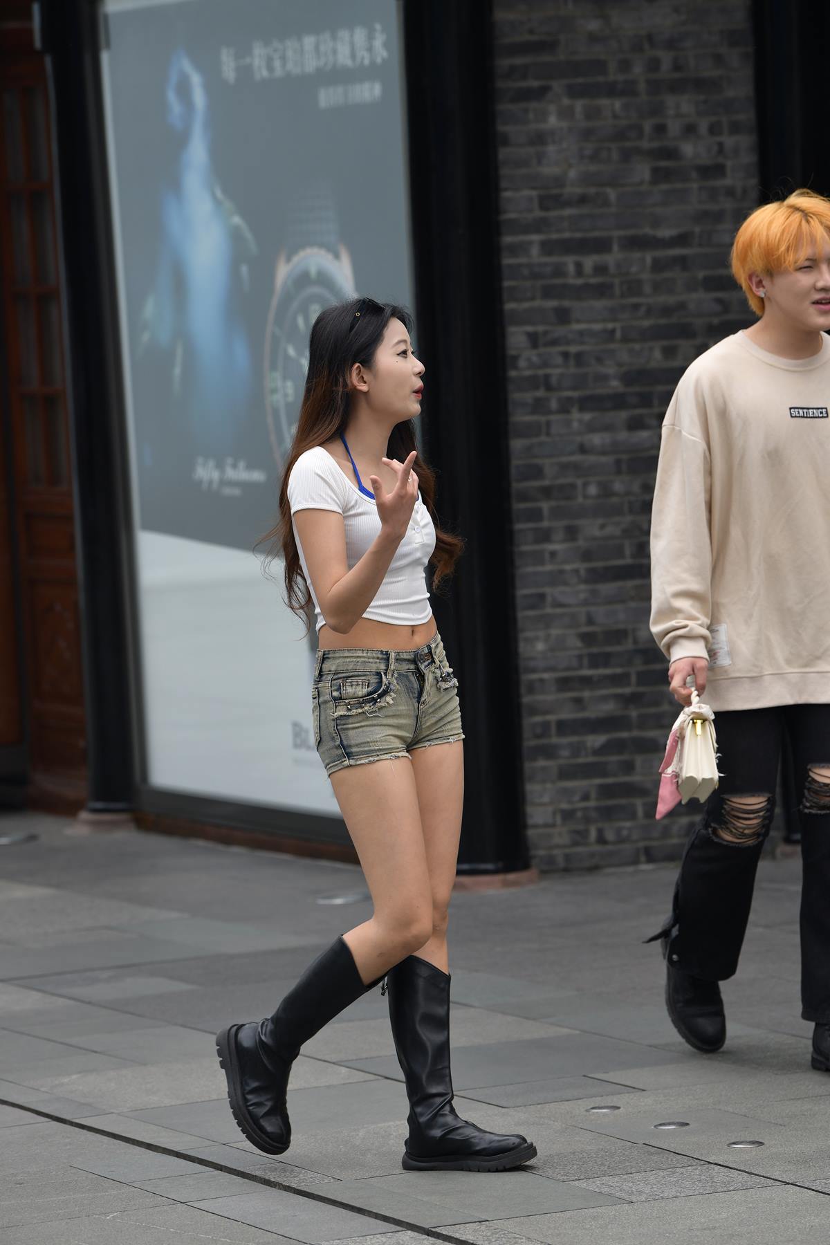 精选街拍作品 NO.5549 清新长靴短裤[69P/164MB]插图3