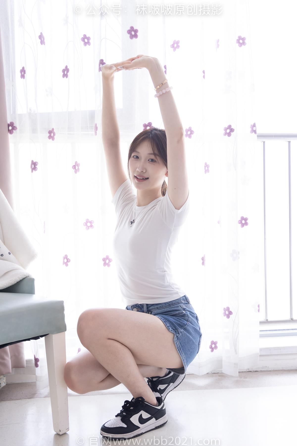 [BoBoSocks袜啵啵]NO.553 香菜-板鞋、短白棉袜、裸足[152P/1V/5.57GB]插图3