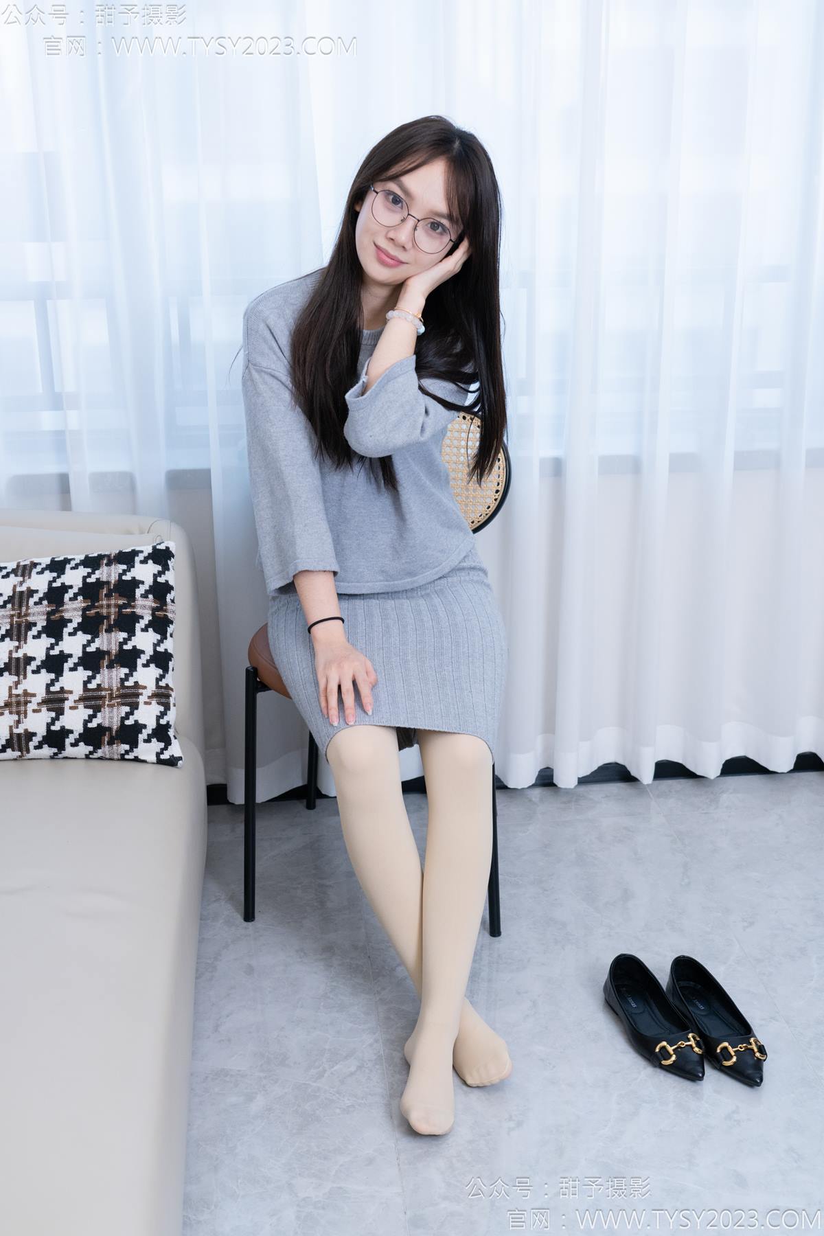 甜予摄影 NO.174 贝壳-平底鞋、厚肉丝[130P/3V/10.7GB]插图1