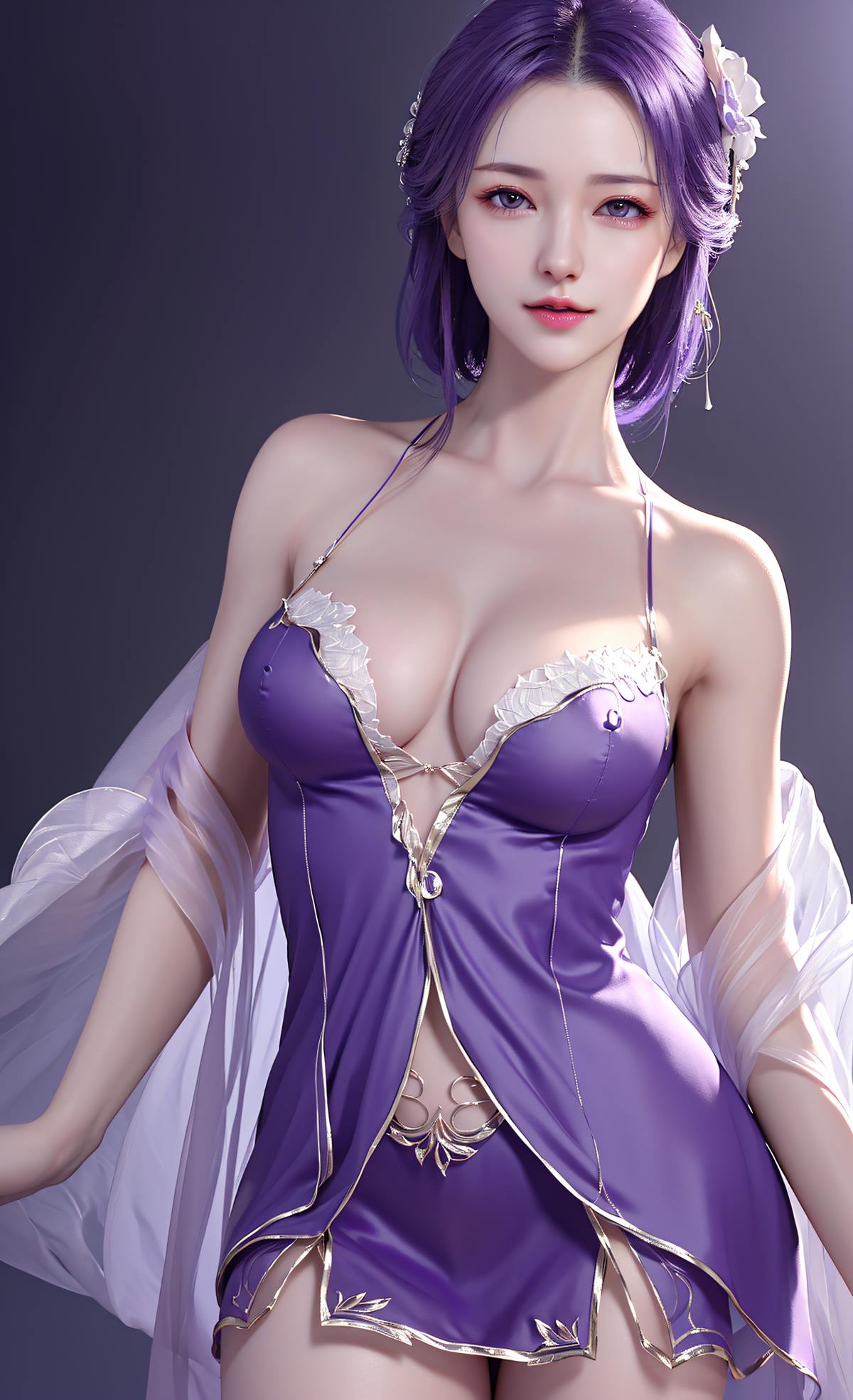 AI 绘画 613 云曦紫[21P/36.8MB]插图