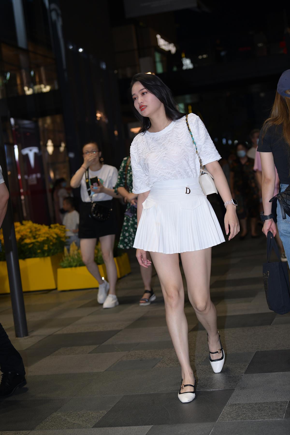 精选街拍作品 NO.5678 青春白色百褶裙[105P/202MB]插图1