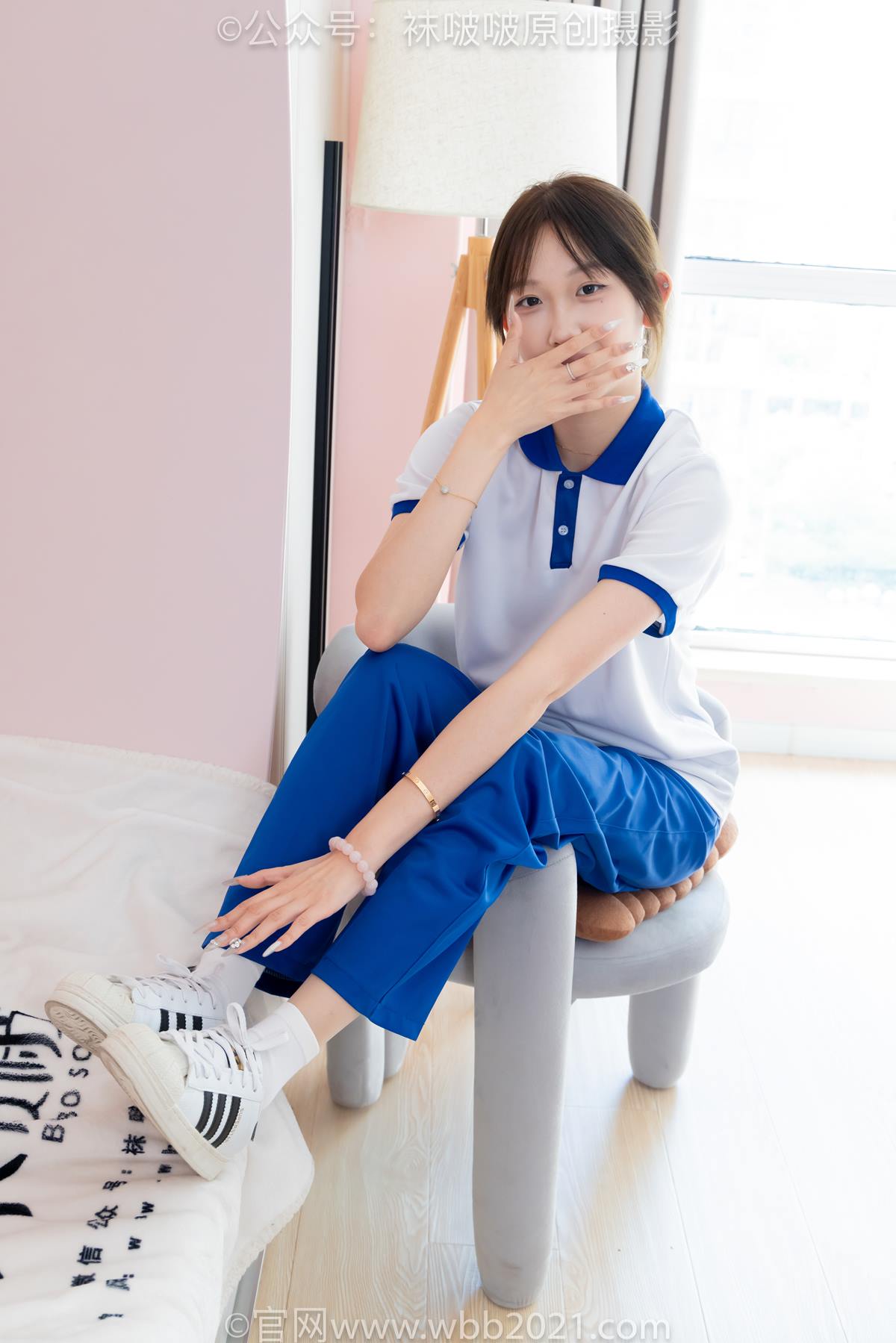 [BoBoSocks袜啵啵]NO.569 香菜-校服、板鞋、白棉袜、薄肉丝[157P/1V/7.15GB]插图2