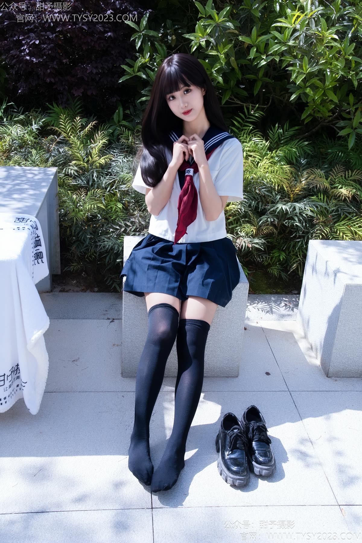 甜予摄影 NO.193 小甜桃-皮鞋、大腿袜、裸足[129P/2V/9.26GB]插图1