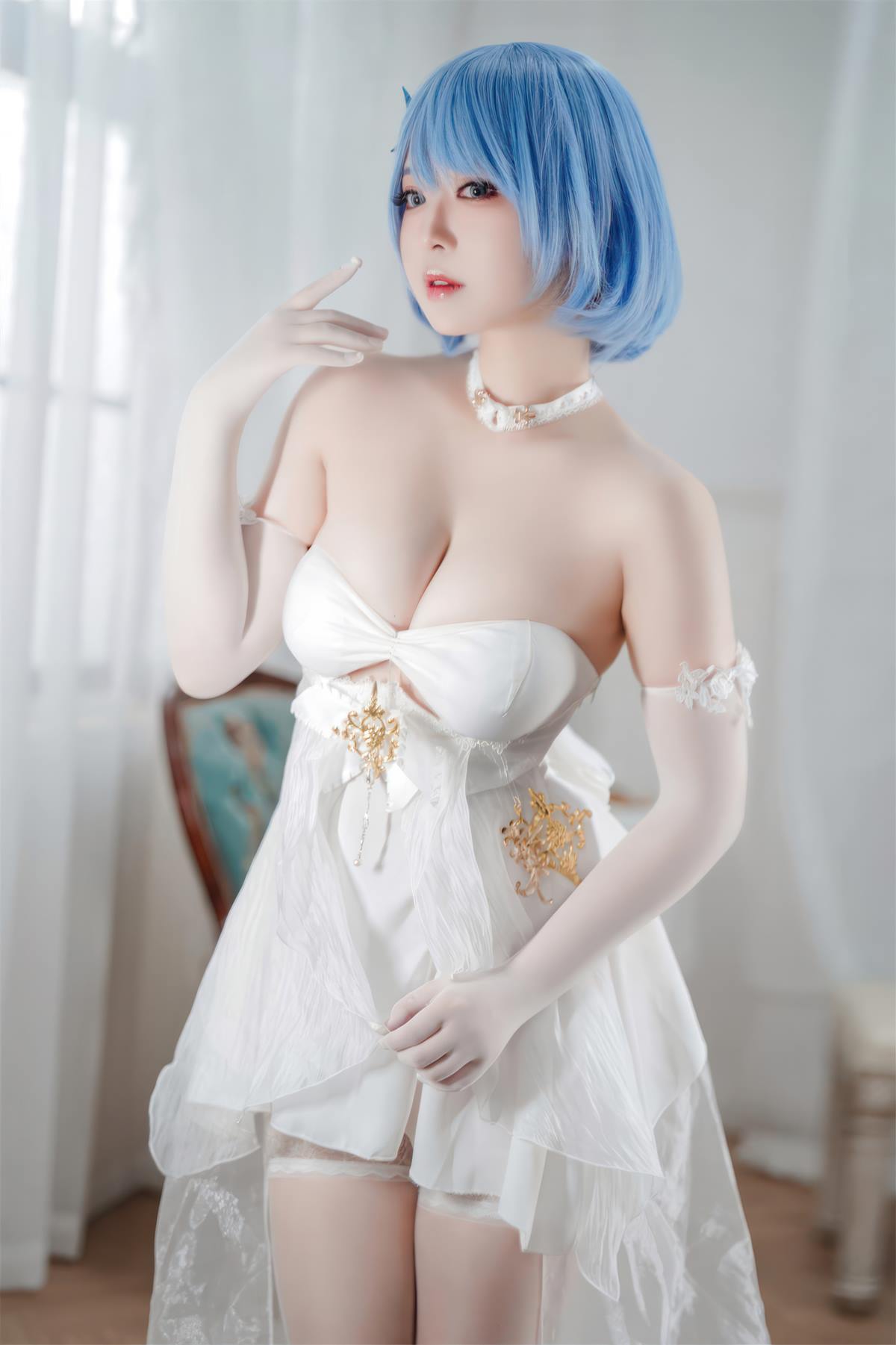半半子 – 碧蓝航线 恰巴耶夫 白骑兵的旋律 礼服[64P/2V/306MB]插图