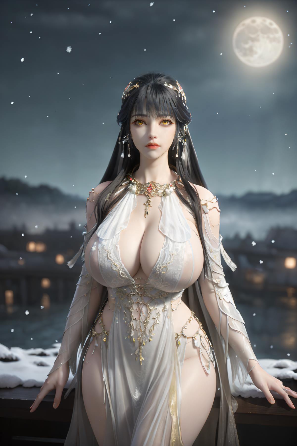 AI绘画 636 灵若 神国公主白月蓉原皮[46P/227MB]插图1