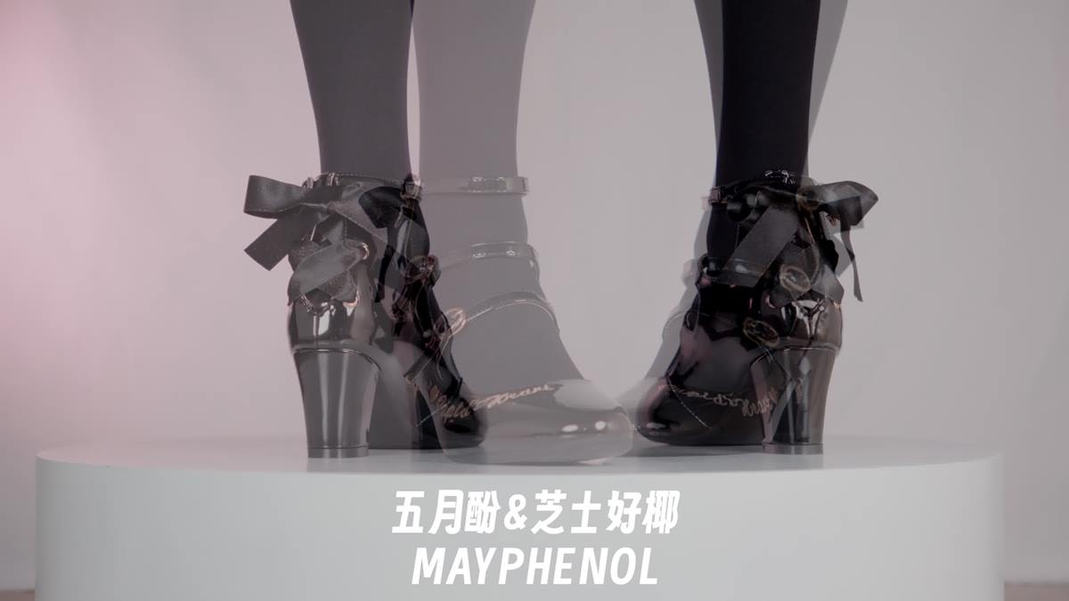 芝士好椰 NO.070 – 优雅高跟 奇迹岛丘比特之心猫眼宝石 and 黑[1V/297MB]插图2