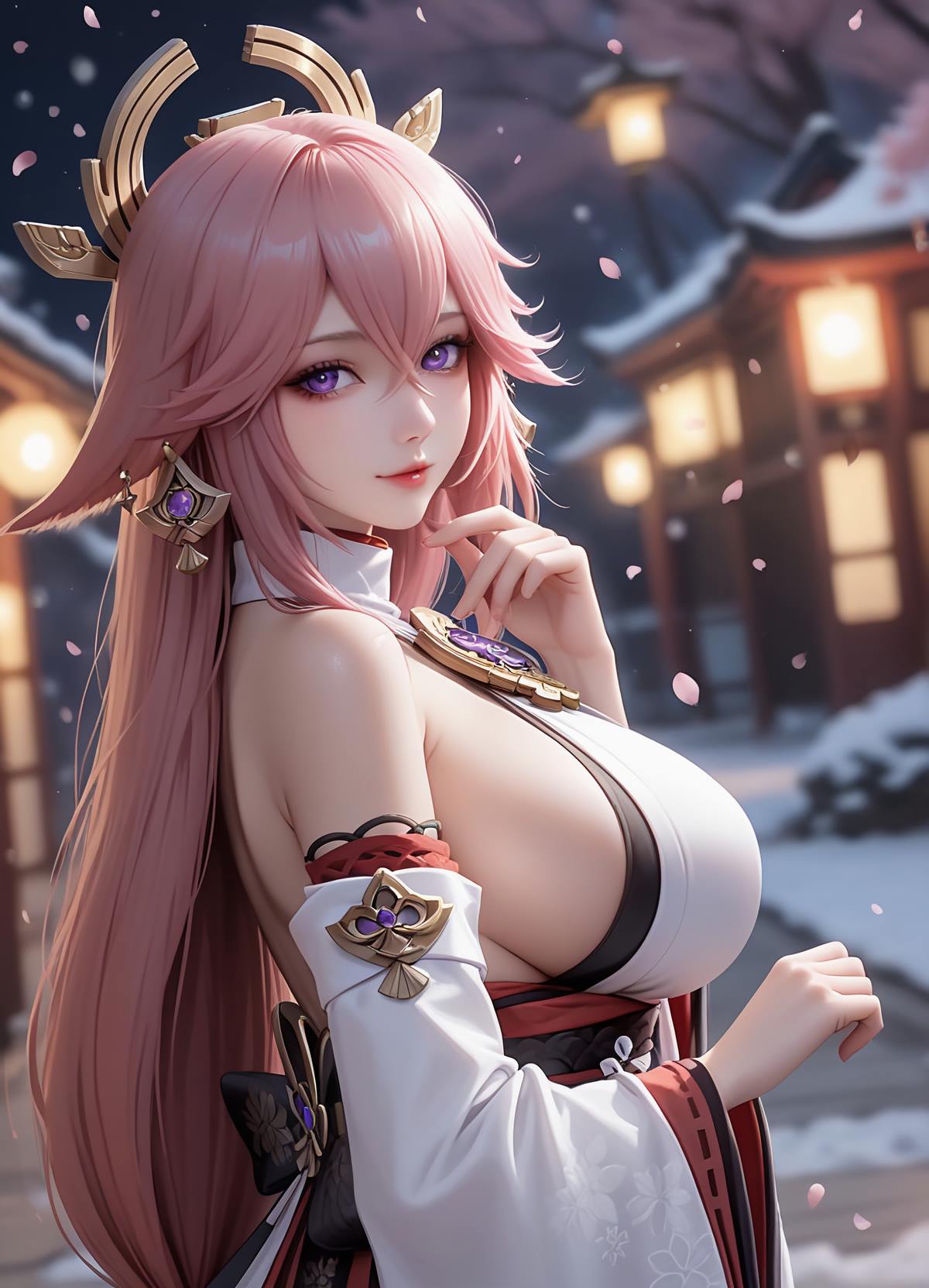 AI绘画 638 八重神子[22P/32MB]插图3