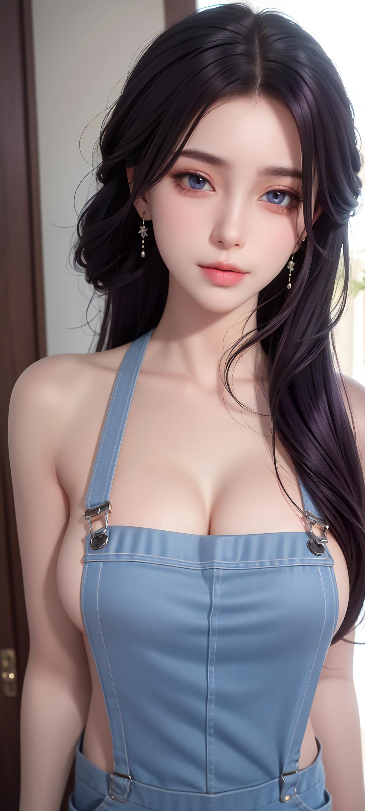 AI绘画 639 纯欲背带裤云曦[52P/303MB]插图