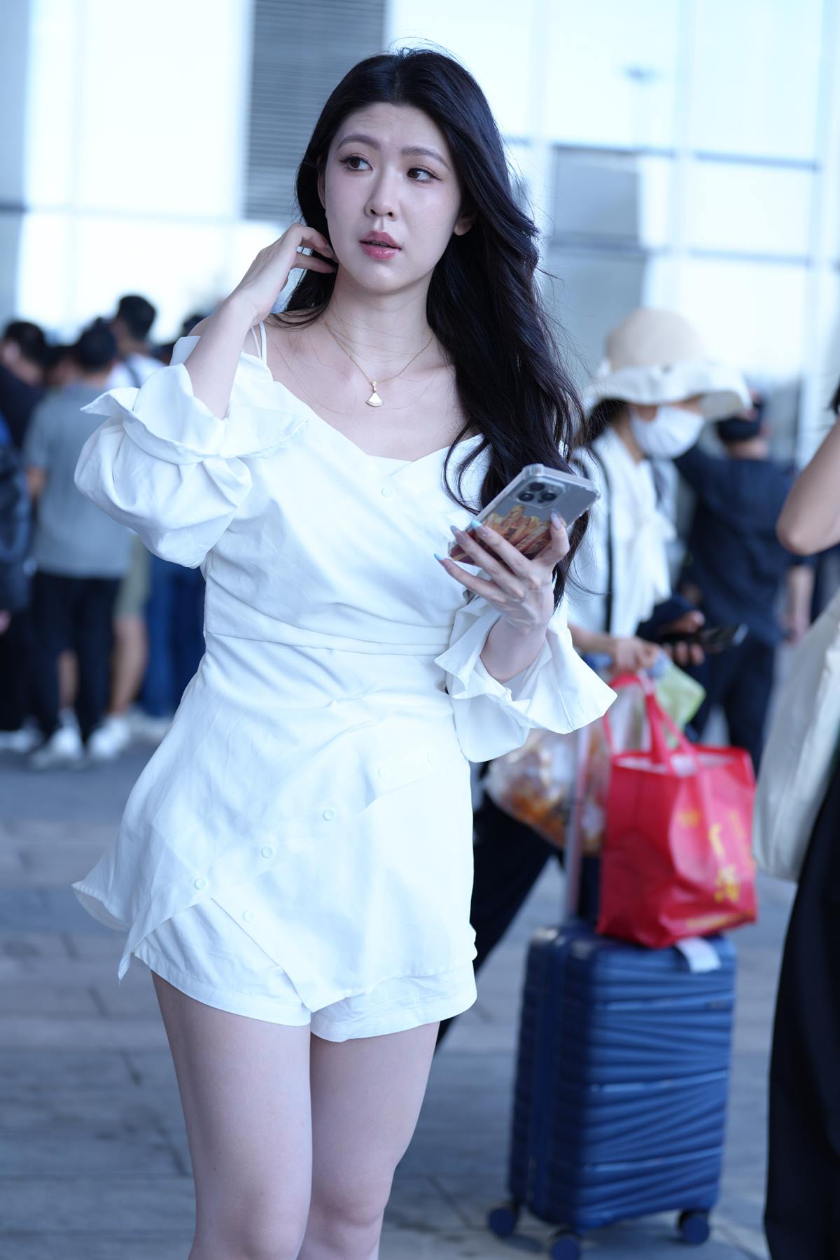 精选街拍作品 NO.5783 闺蜜间的黑白搭配[50P/56MB]插图1