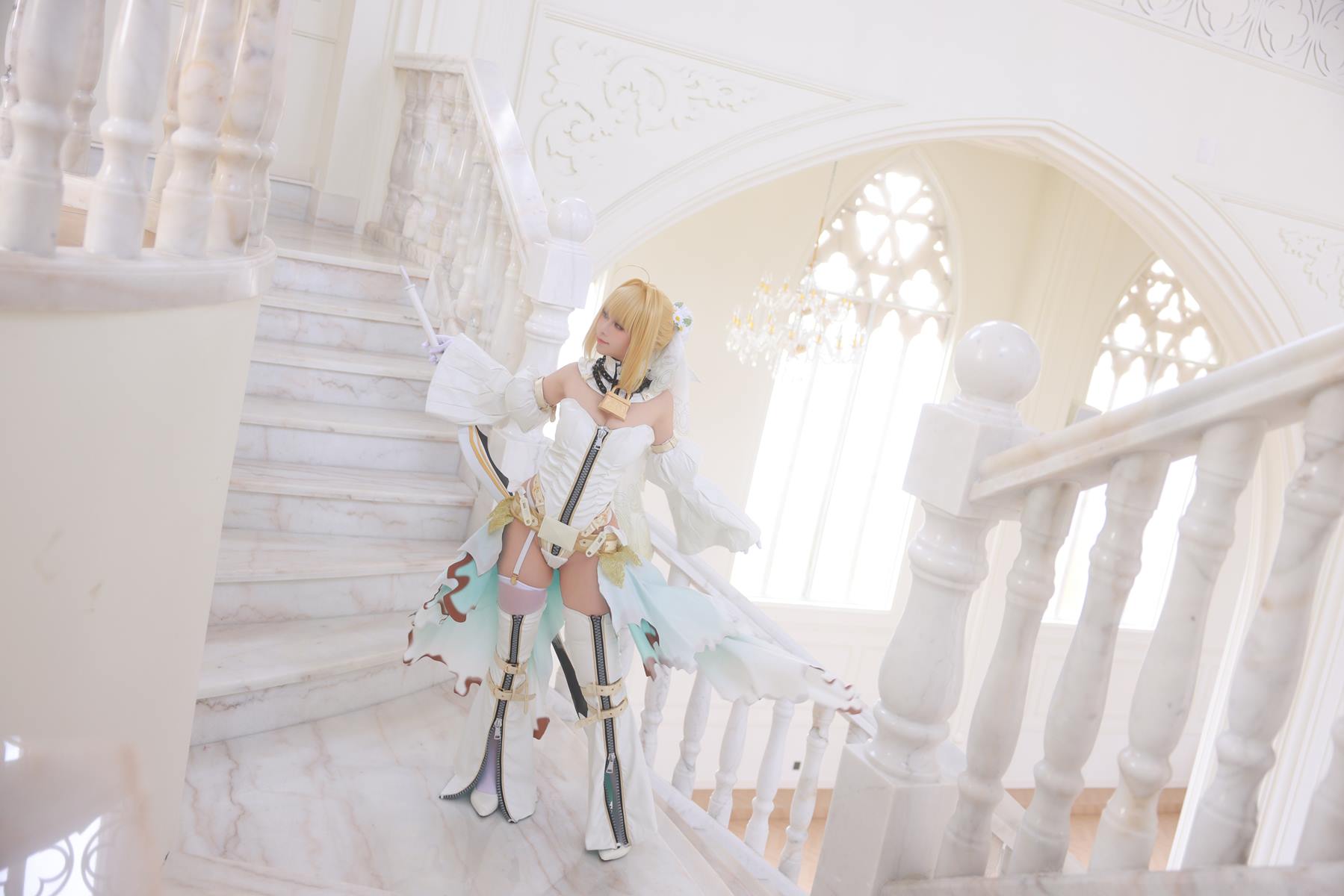 G44不会受伤 NO.130 – 尼禄花嫁[43P/458MB]插图2