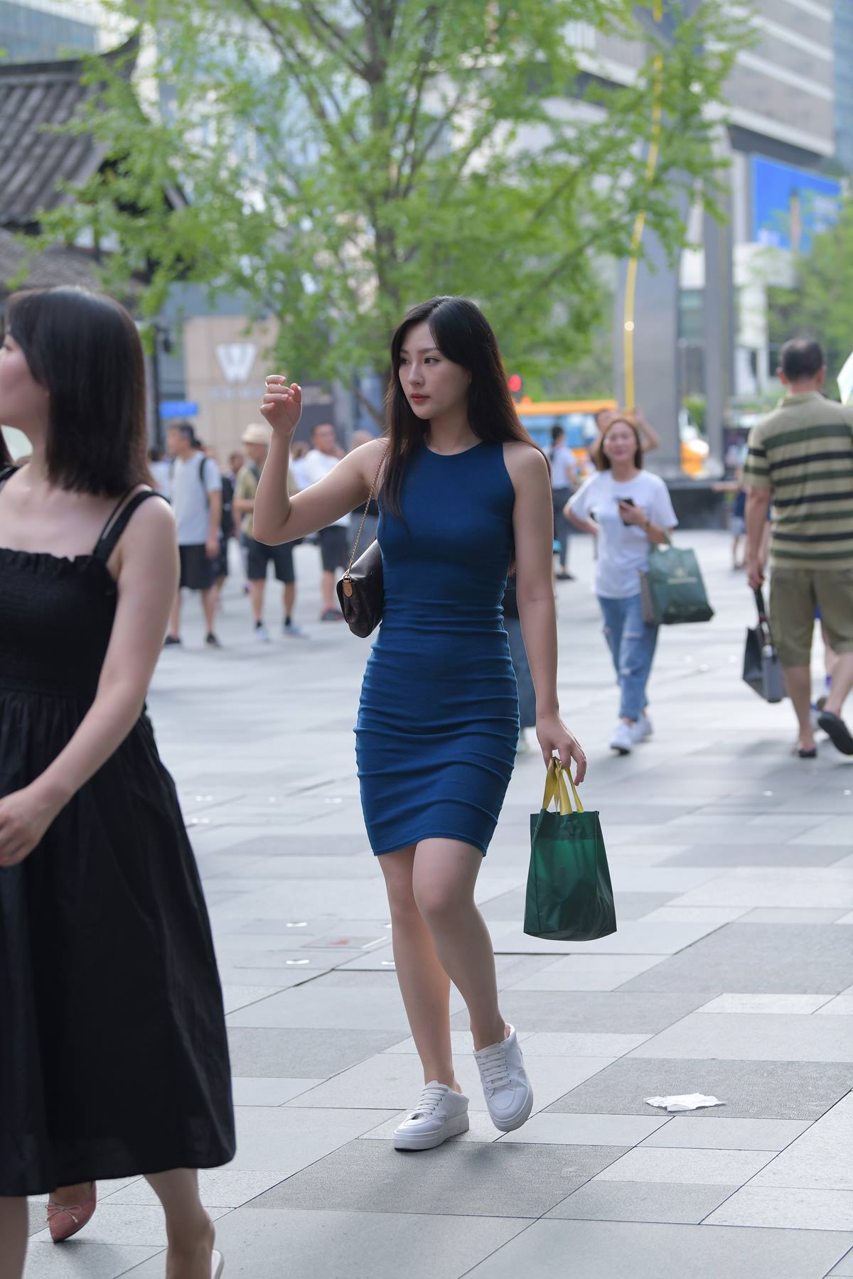 精选街拍作品 NO.5831 蓝色修身裙[77P/169MB]插图