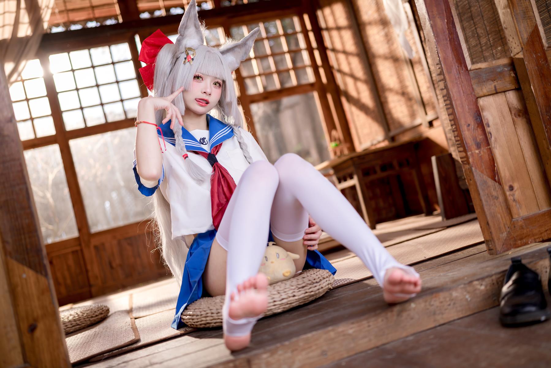 九柒喵 – 朝凪 JK[37P/187MB]插图