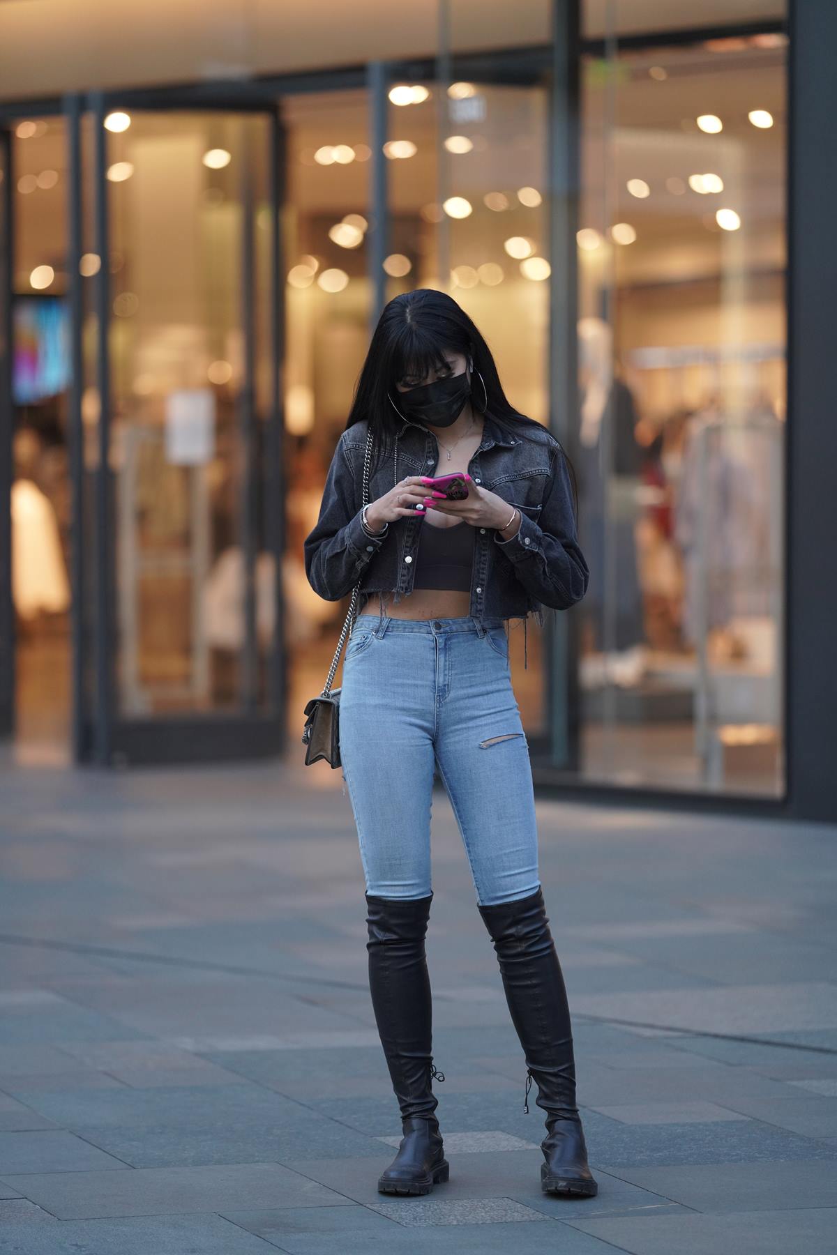 精选街拍作品 NO.5827 长靴牛仔[33P/106MB]插图3