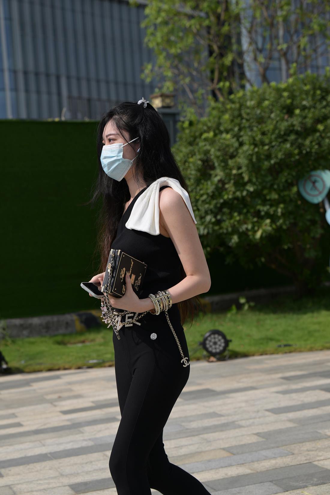 精选街拍作品 NO.5827 黑色仅身套装[79P/197MB]插图1