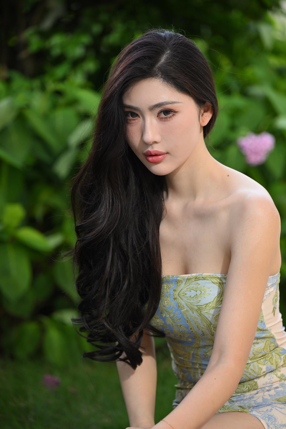 精选街拍作品 NO.5790 甜美绿色抹胸裙[85P/233MB]插图2