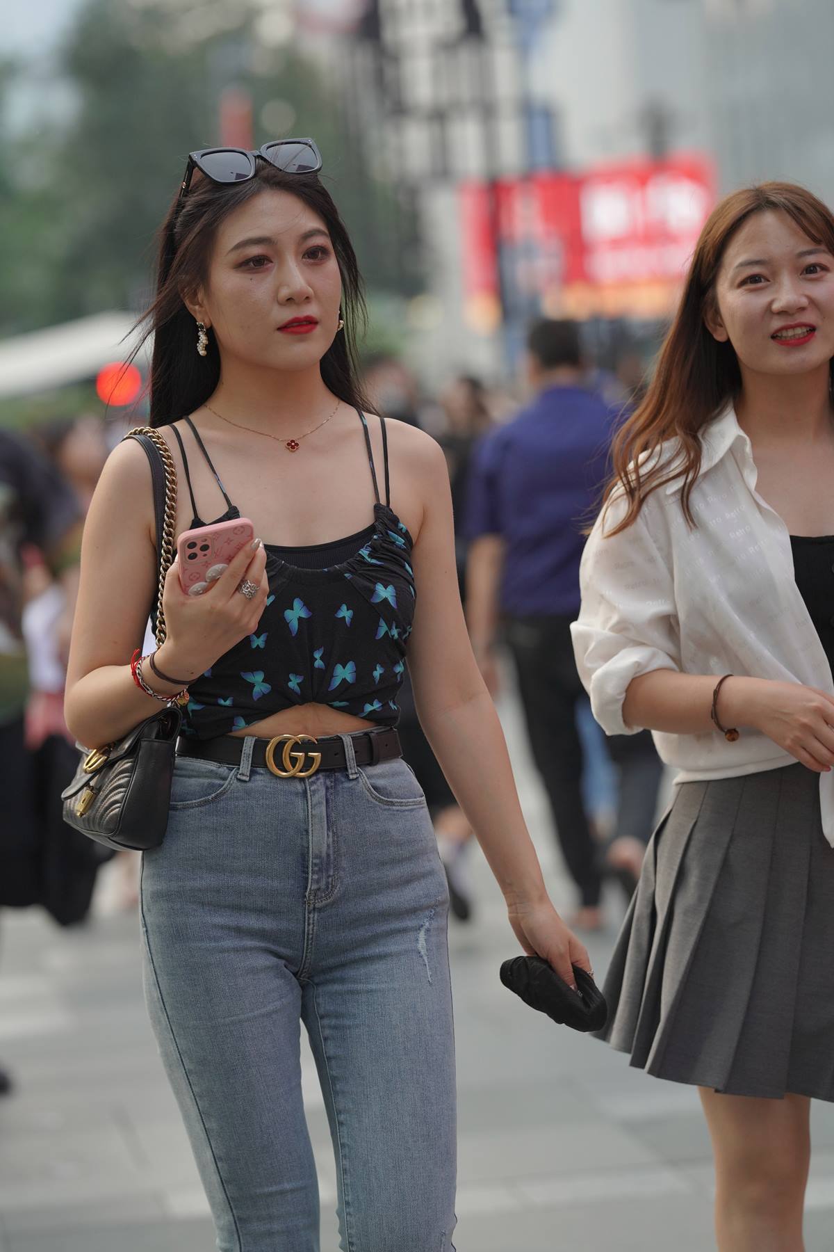 精选街拍作品 NO.5830 简单喇叭牛仔裤[117P/407MB]插图2