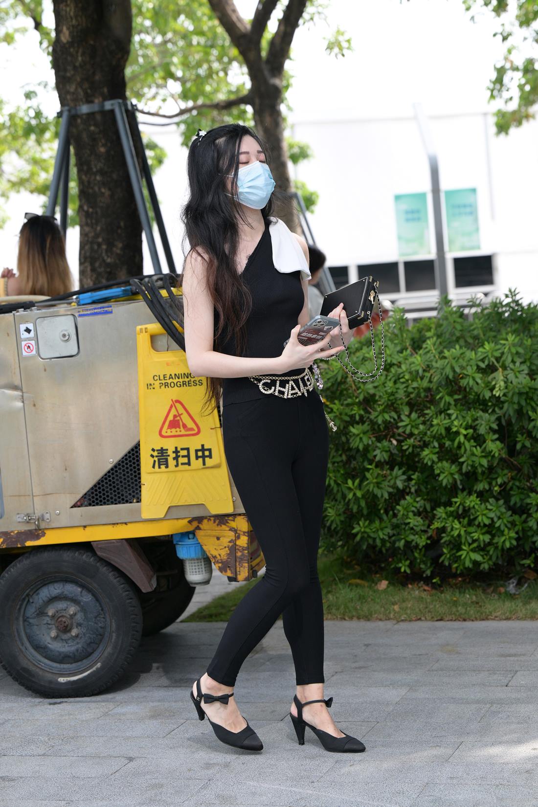 精选街拍作品 NO.5827 黑色仅身套装[79P/197MB]插图2